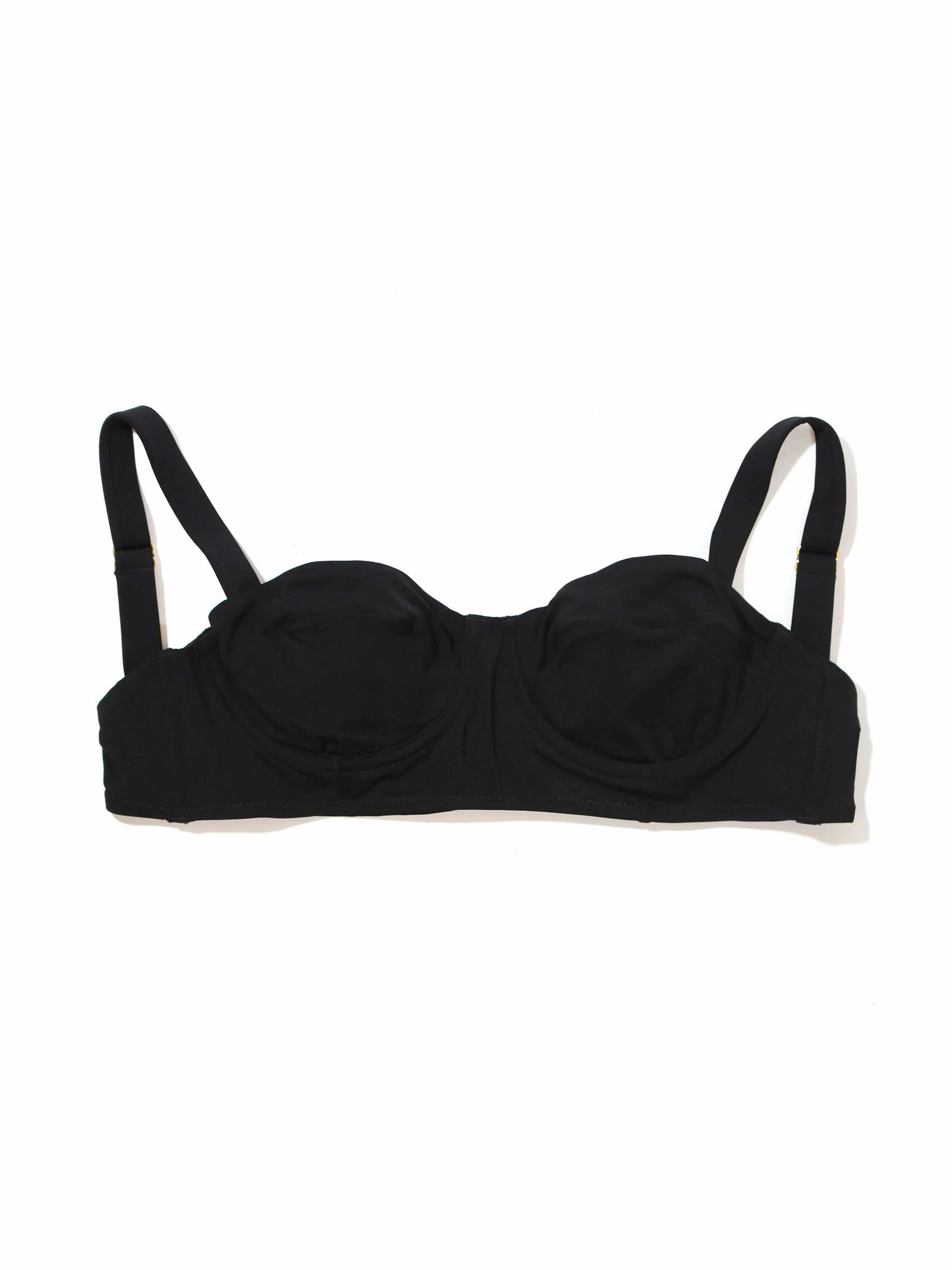 Balconette Bikini Swimsuit Top Black - Image 3
