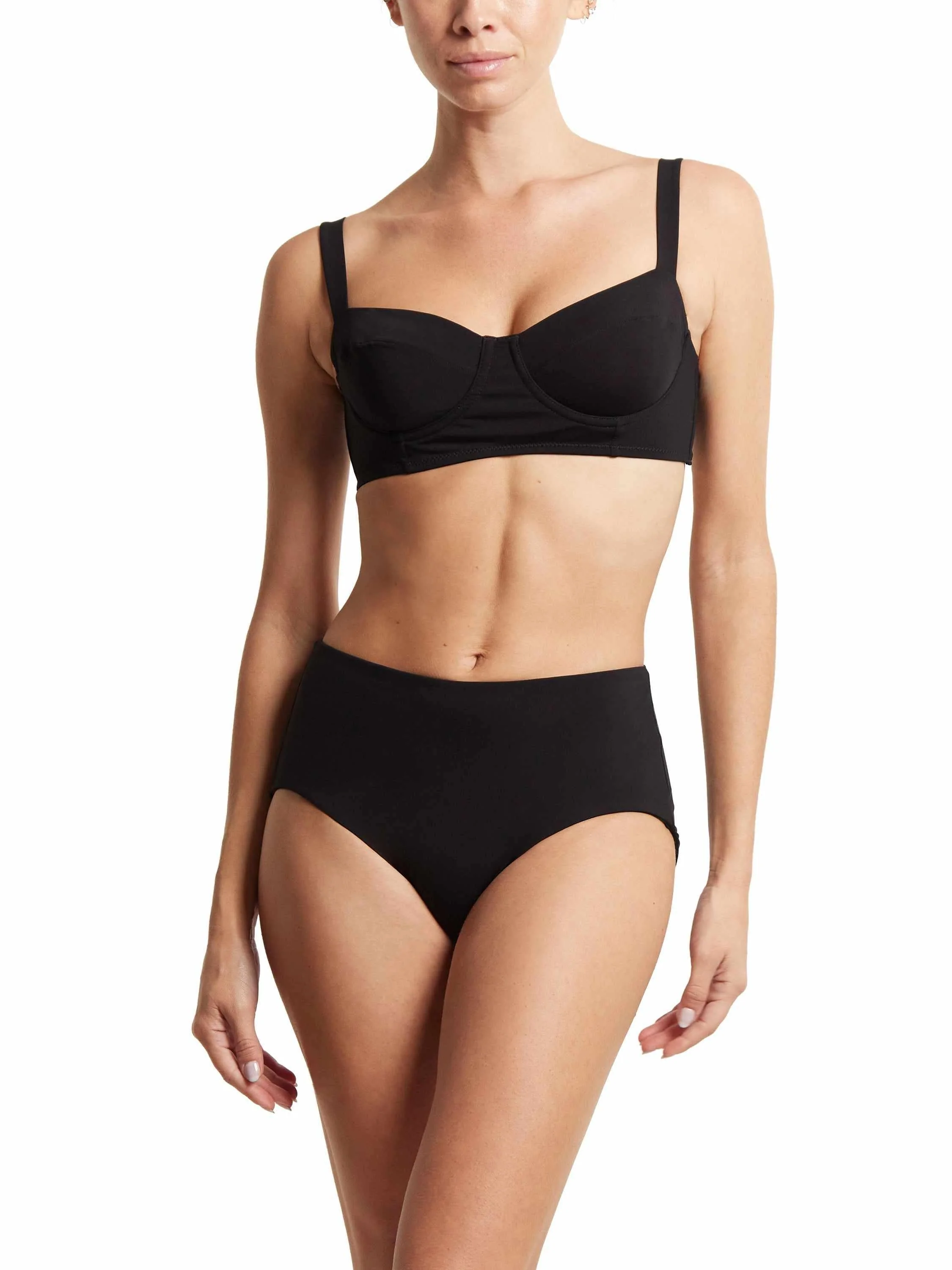 Balconette Bikini Swimsuit Top Black - Image 4