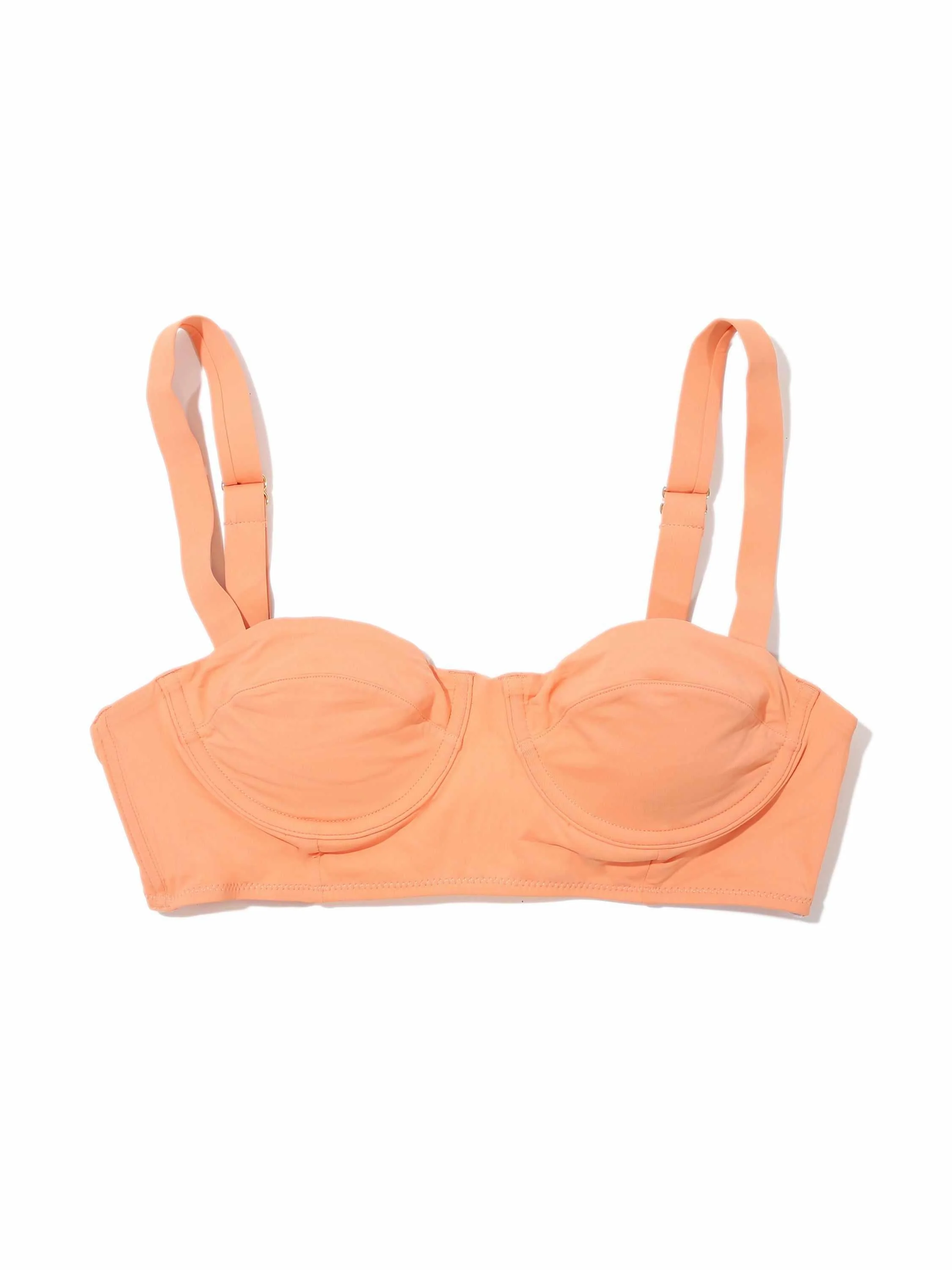 Balconette Bikini Swimsuit Top Florence Orange Sale - Image 2