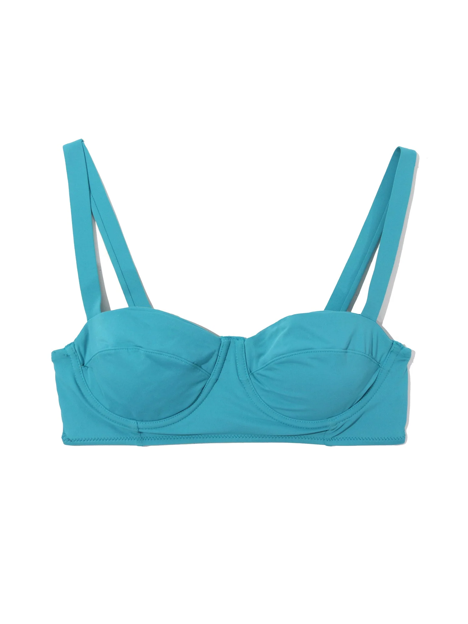 Balconette Bikini Swimsuit Top Tahiti Teal Sale - Image 4
