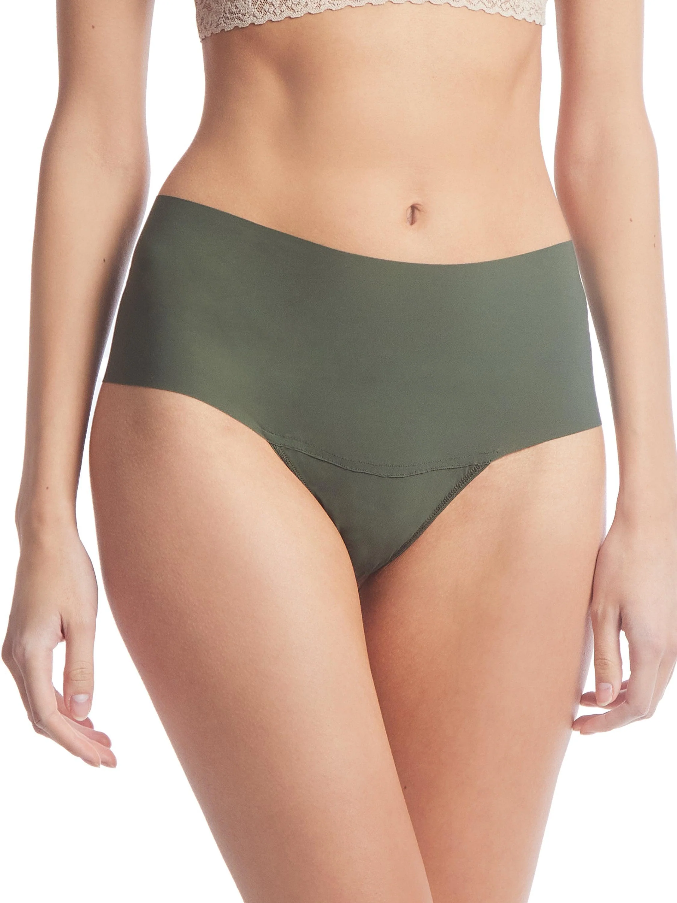 BreatheSoft™ High Rise Thong Pine Tree Green Sale - Image 2