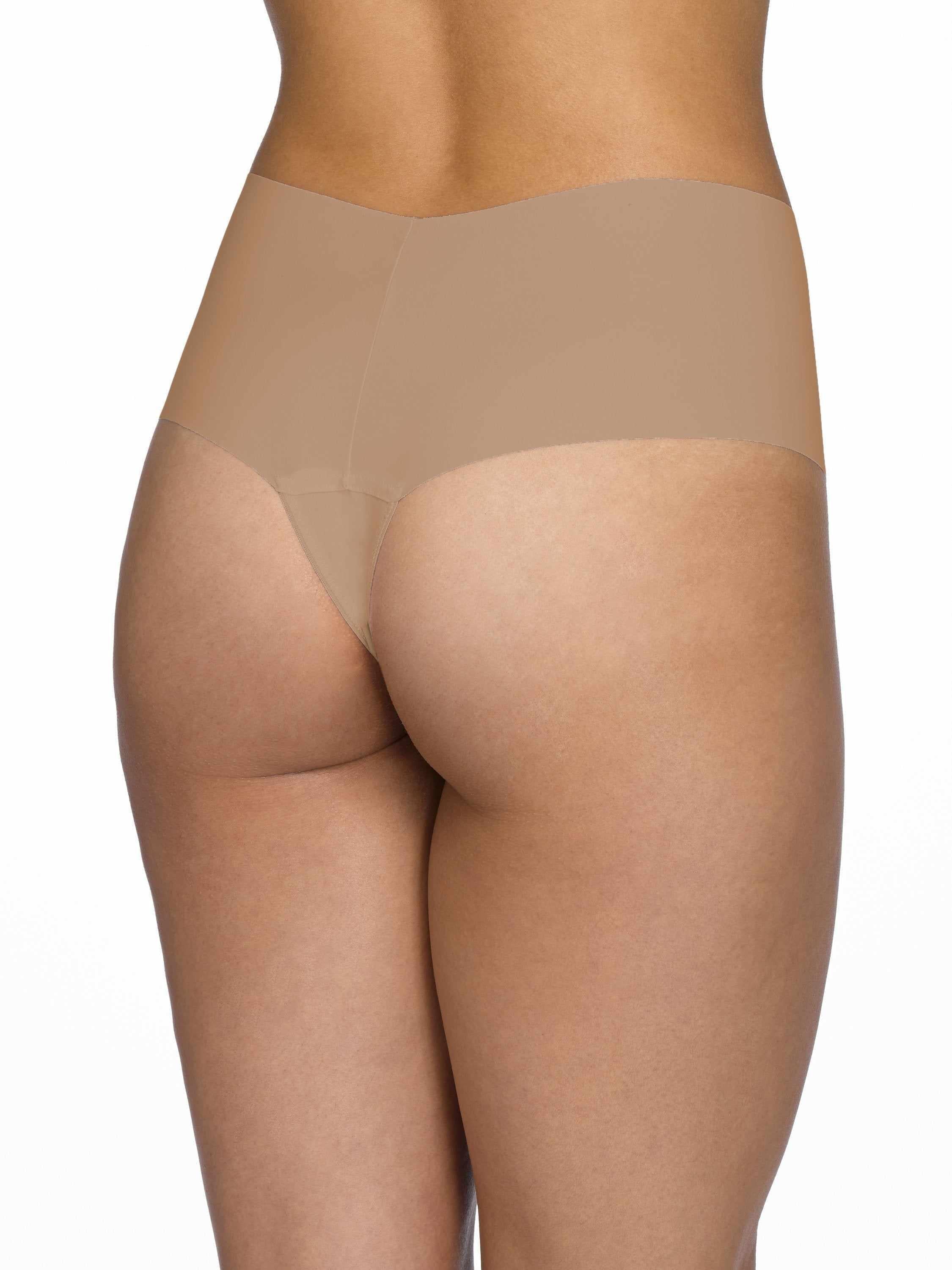 BreatheSoft™ High Rise Thong Taupe - Image 2