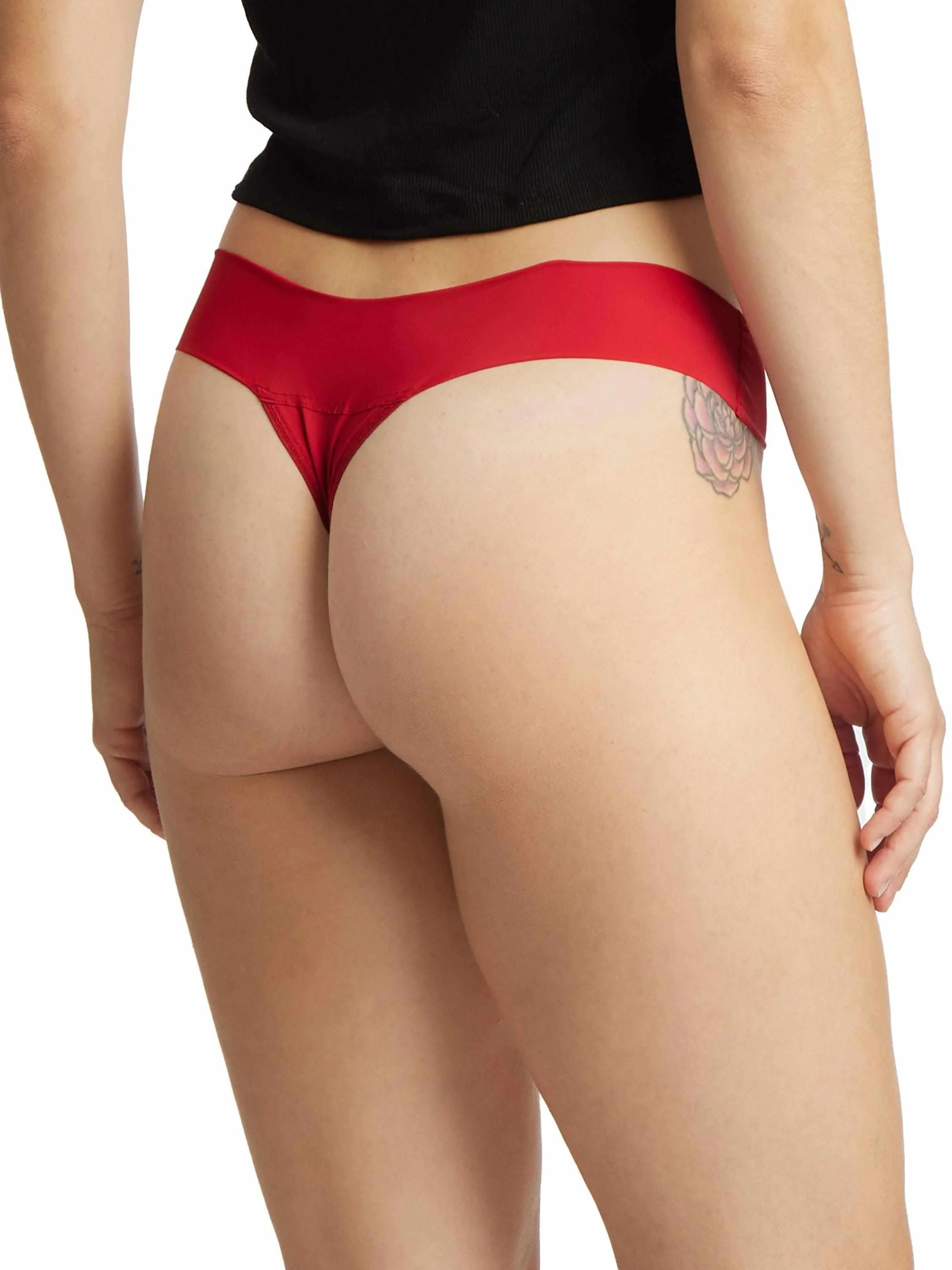 BreatheSoft™ Natural Rise Thong Cherryade Red - Image 2