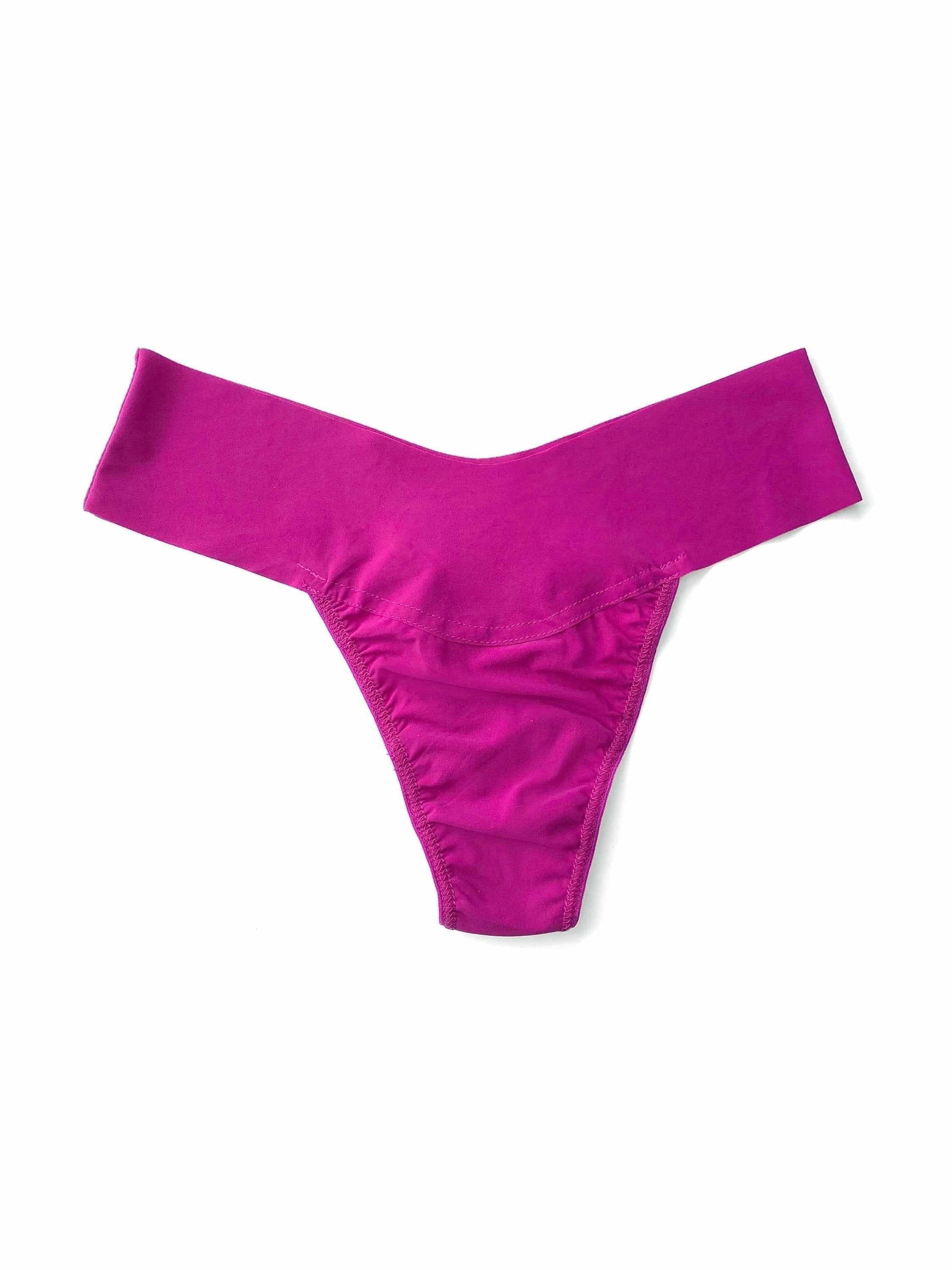 BreatheSoft™ Natural Rise Thong Hot Fuchsia Pink - Image 3