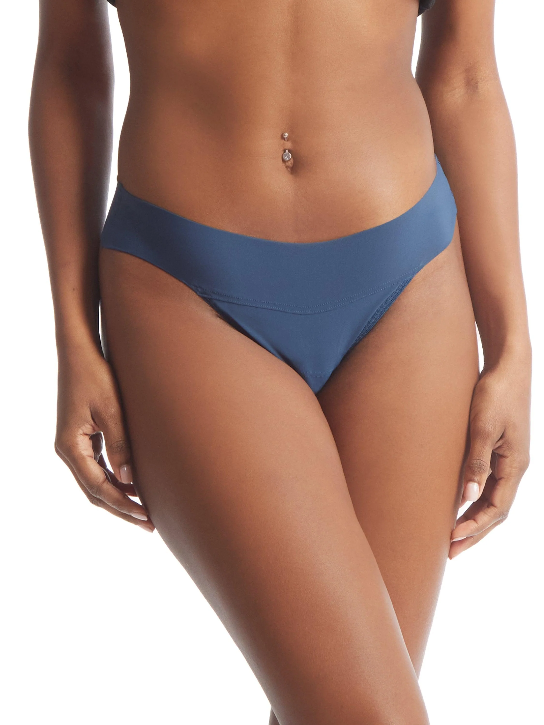 BreatheSoft™ Natural Rise Thong Night Shade Blue Sale