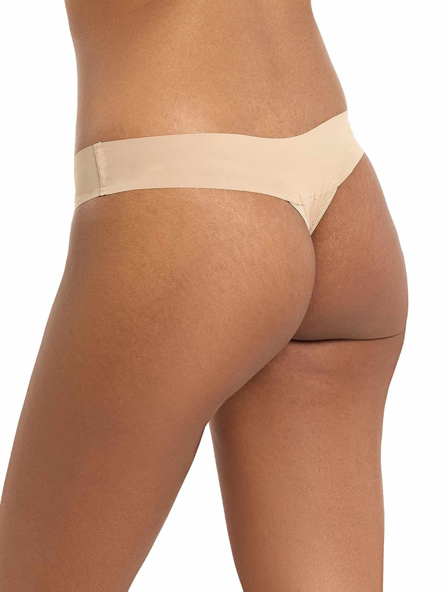 BreatheSoft™ Natural Rise Thong Taupe - Image 3