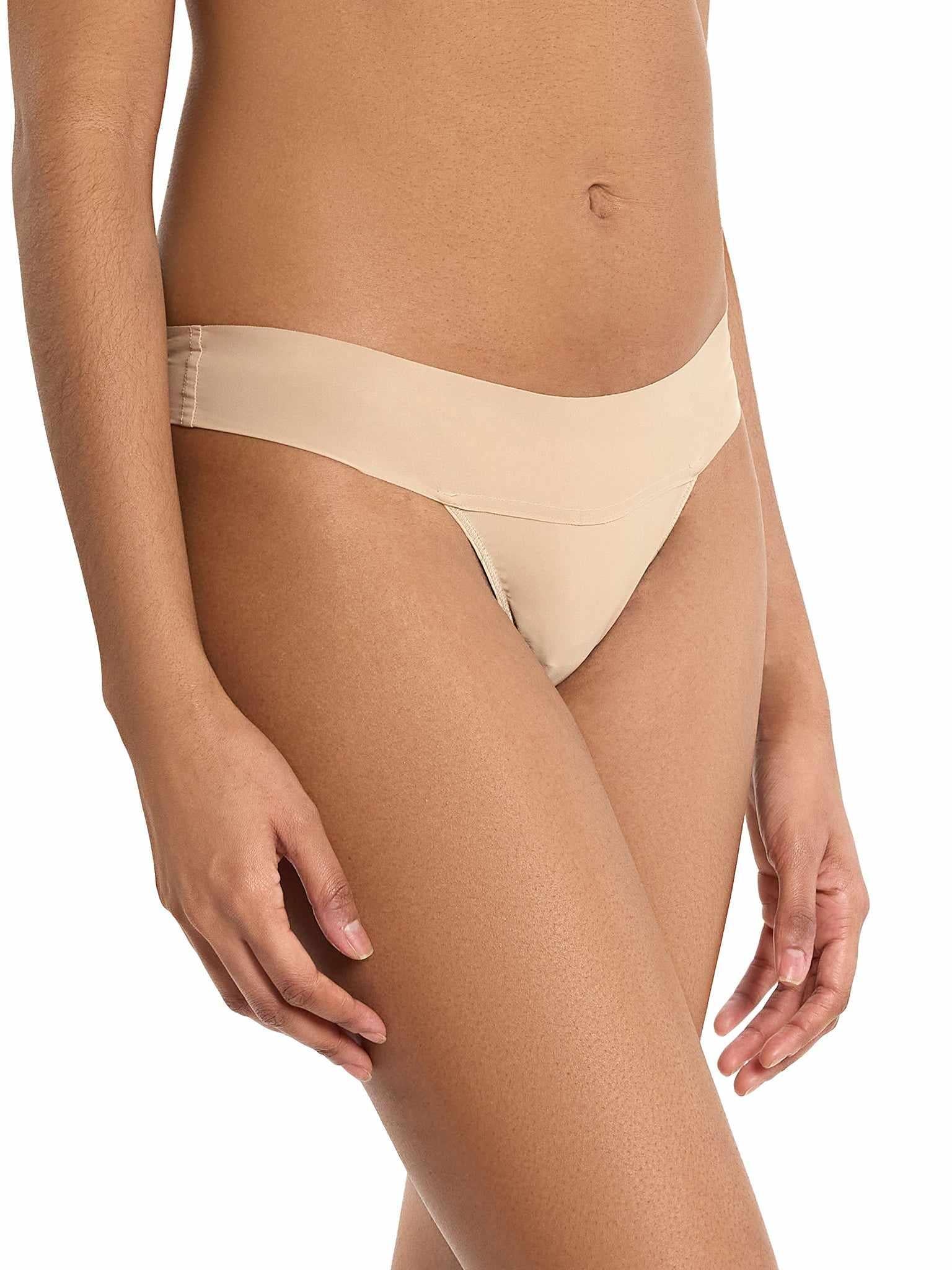 BreatheSoft™ Natural Rise Thong Taupe - Image 4