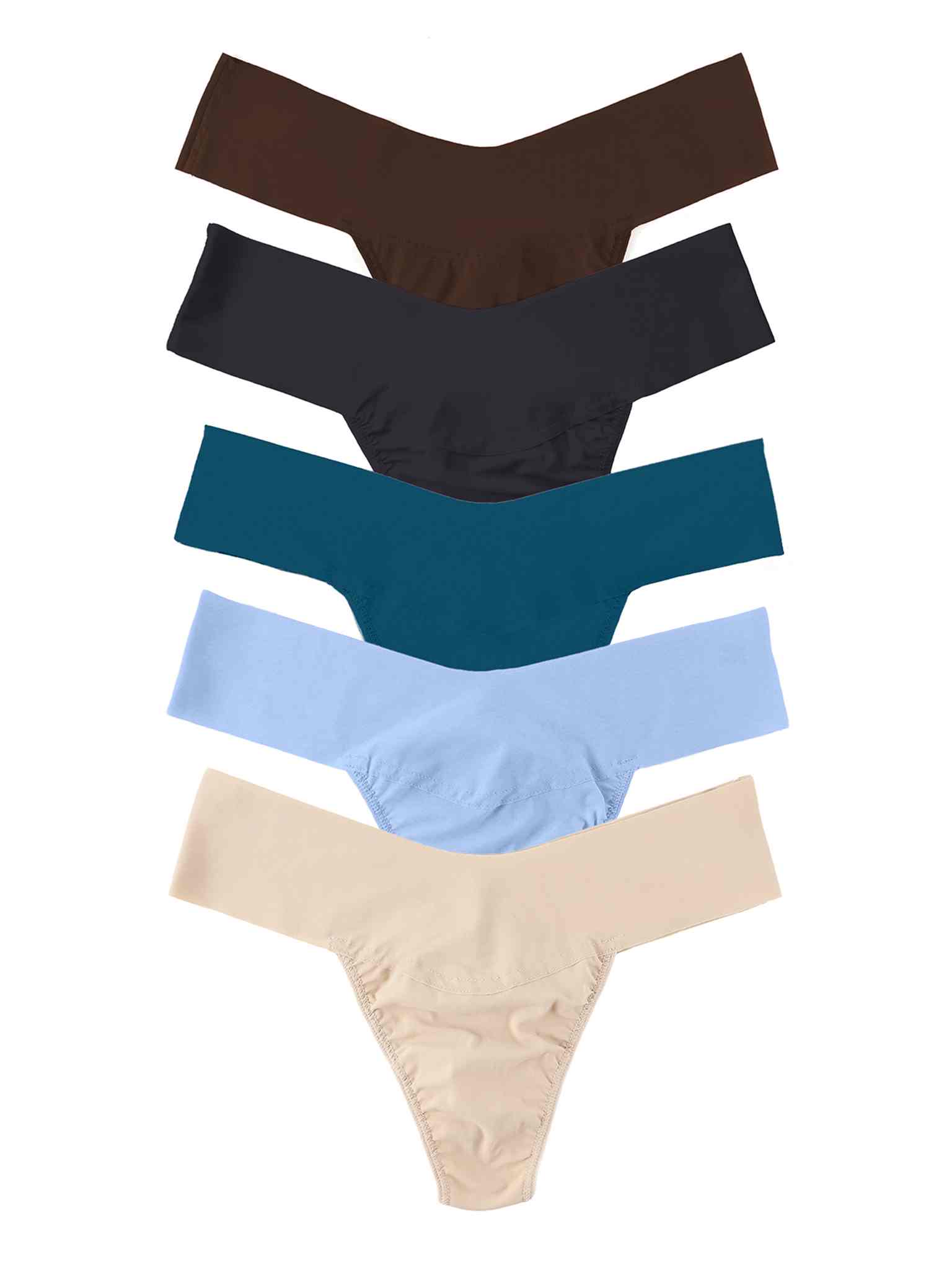 5 Pack BreatheSoft™ Natural Thong 5 Warm Neutrals Sale