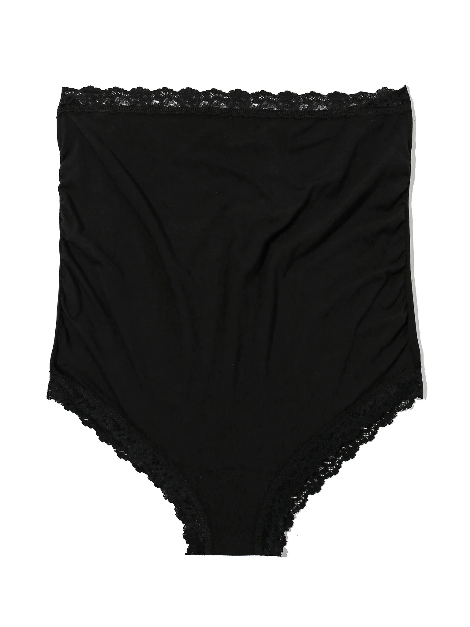 Supima® Cotton Maternity Over The Bump Boyshort Black Sale - Image 6