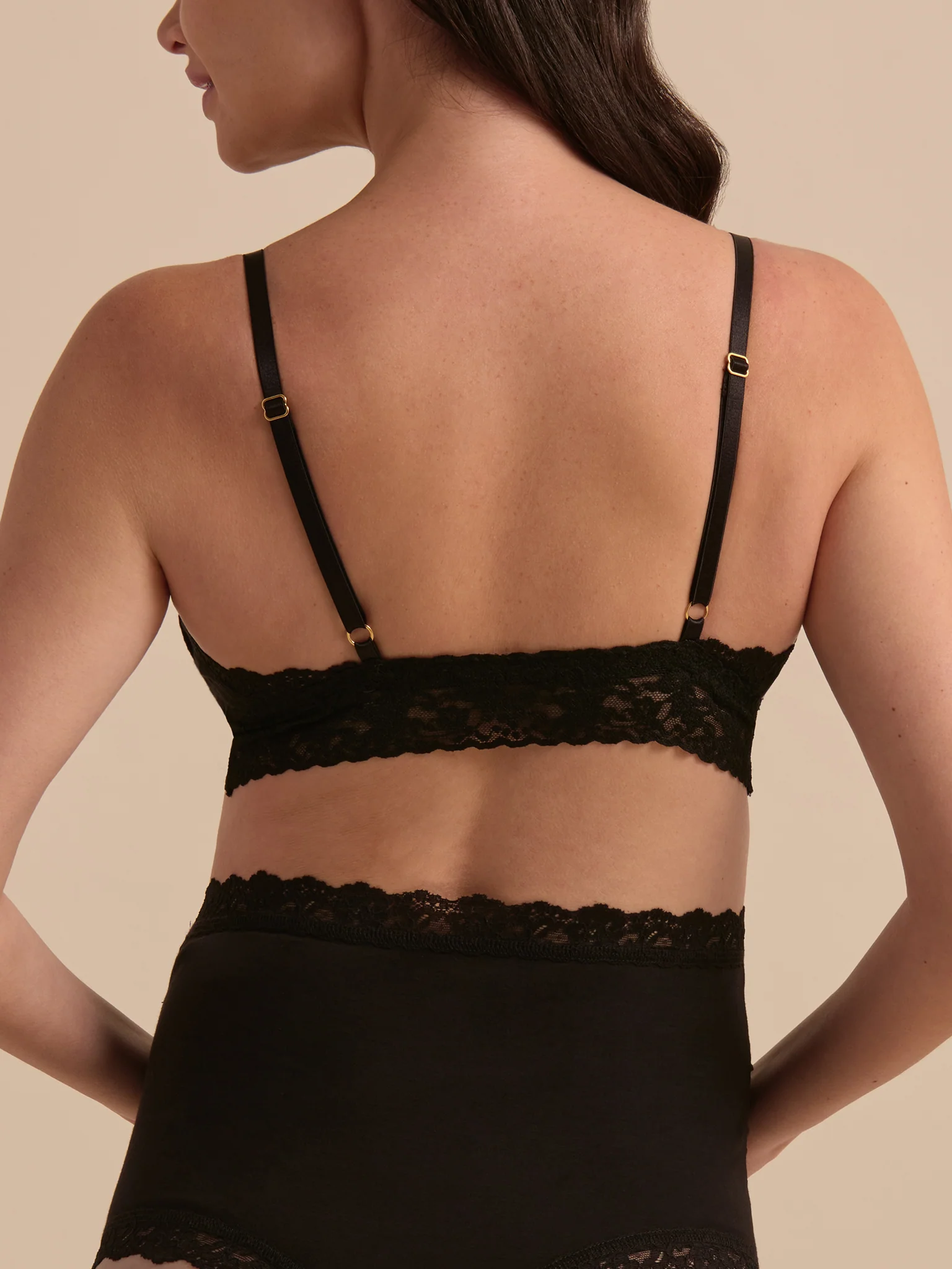 Supima CottonĀ® Nursing Bralette Black Sale - Image 4
