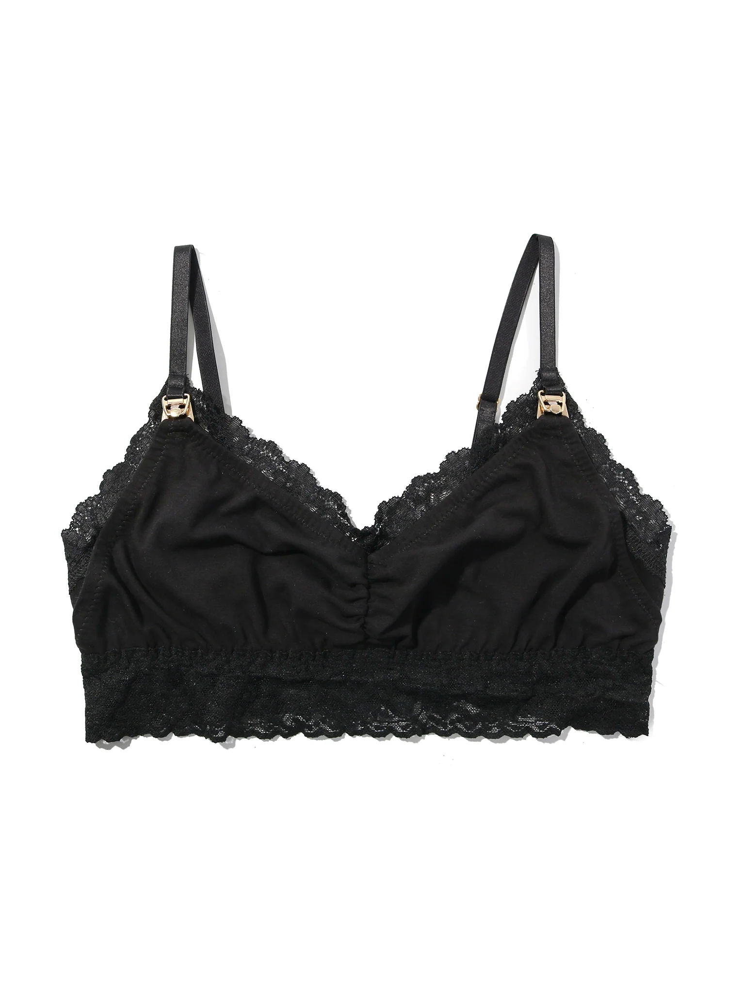 Supima CottonĀ® Nursing Bralette Black Sale - Image 5