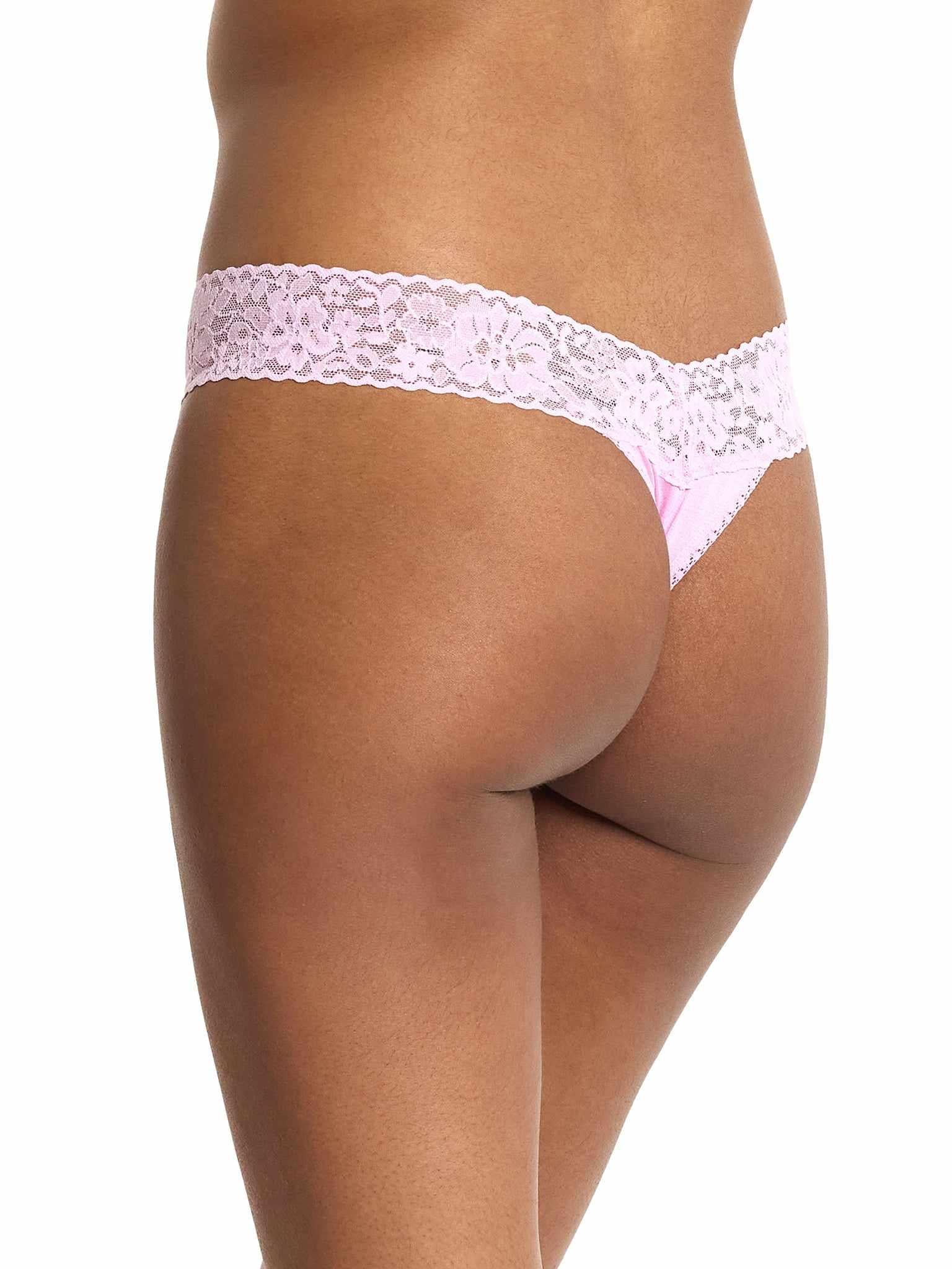 DreamEase™ Original Rise Thong Cotton Candy Pink - Image 3