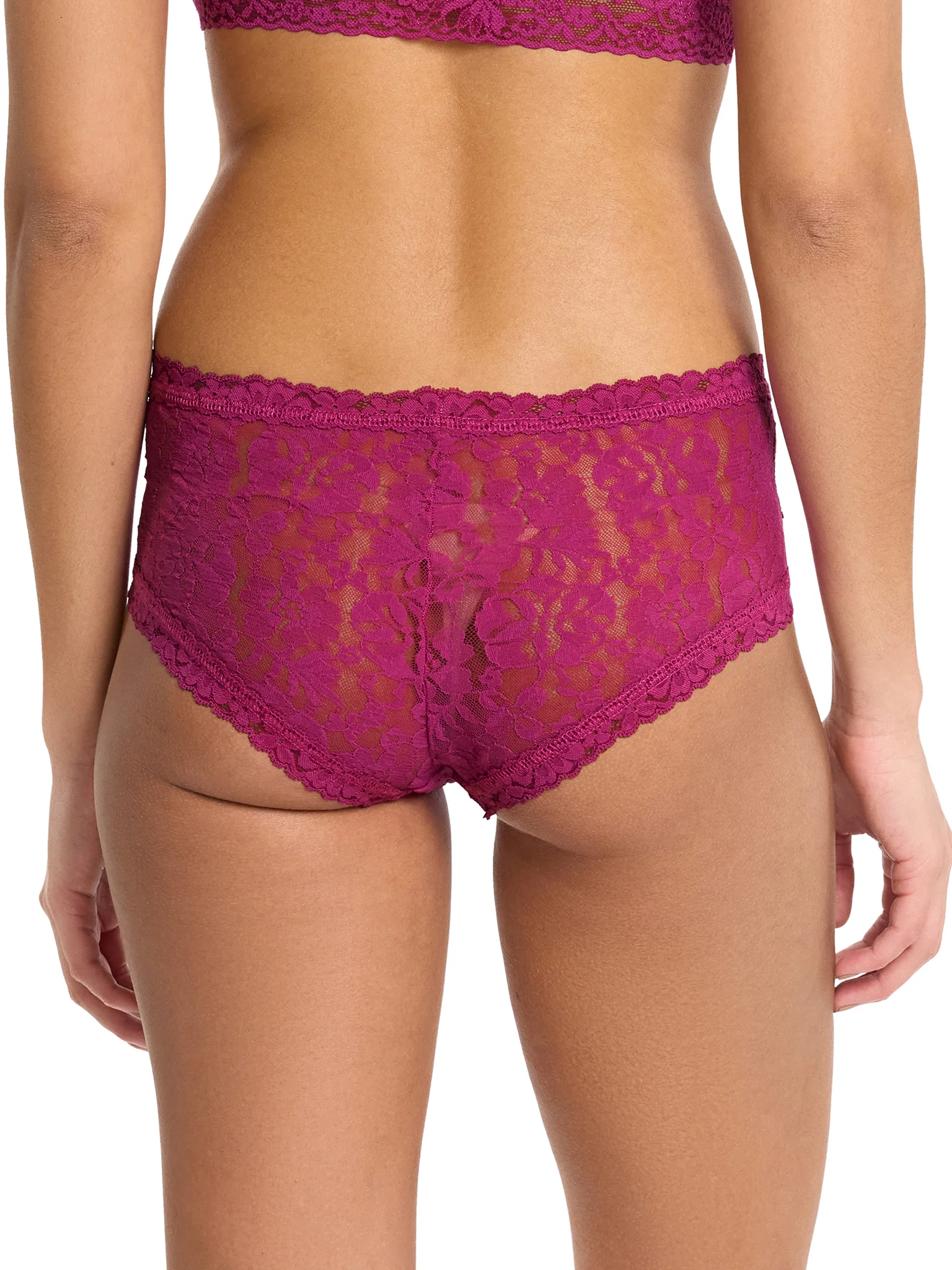 Flora Lace Boyshort Picking Plums Pink Sale - Image 2