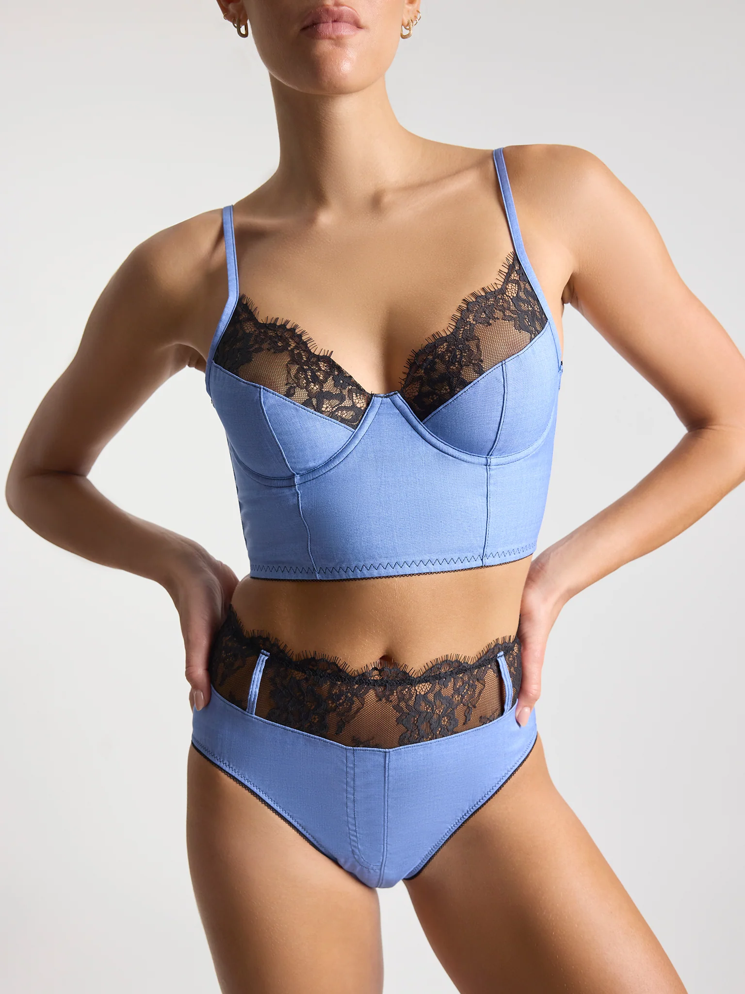Lexi Wood X Hanky Panky Katrina High Waist Panty Denim Sale - Image 4