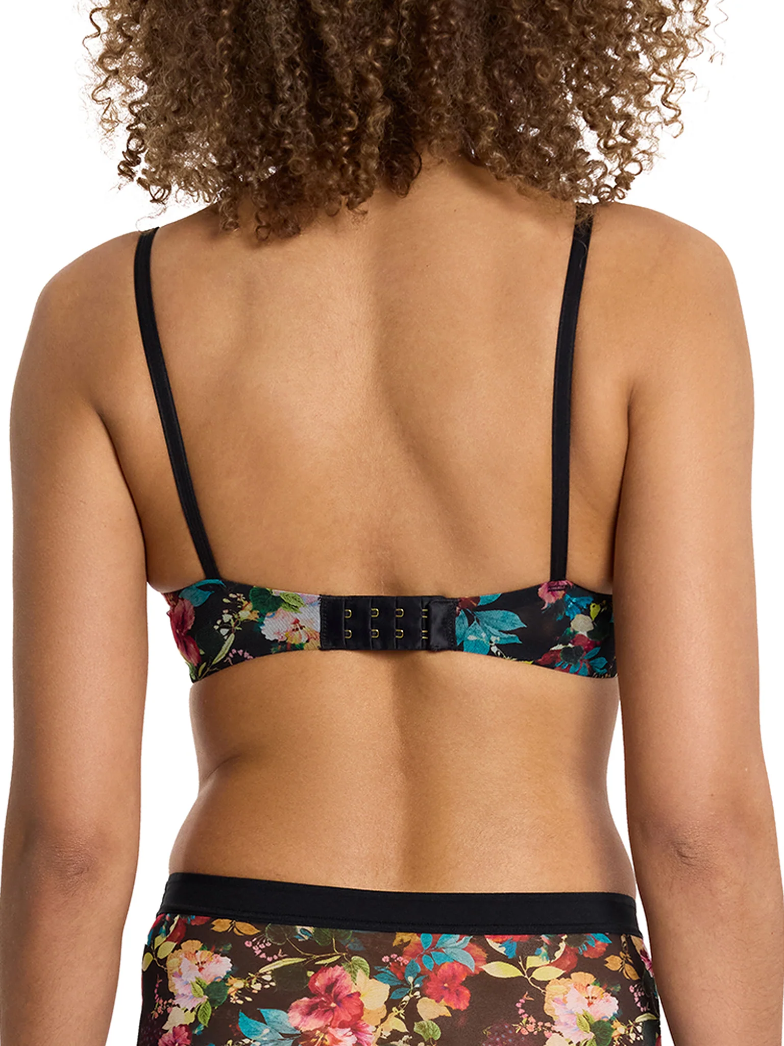 Lined Mesh Plunge Bra Botanic Romantic Sale - Image 3