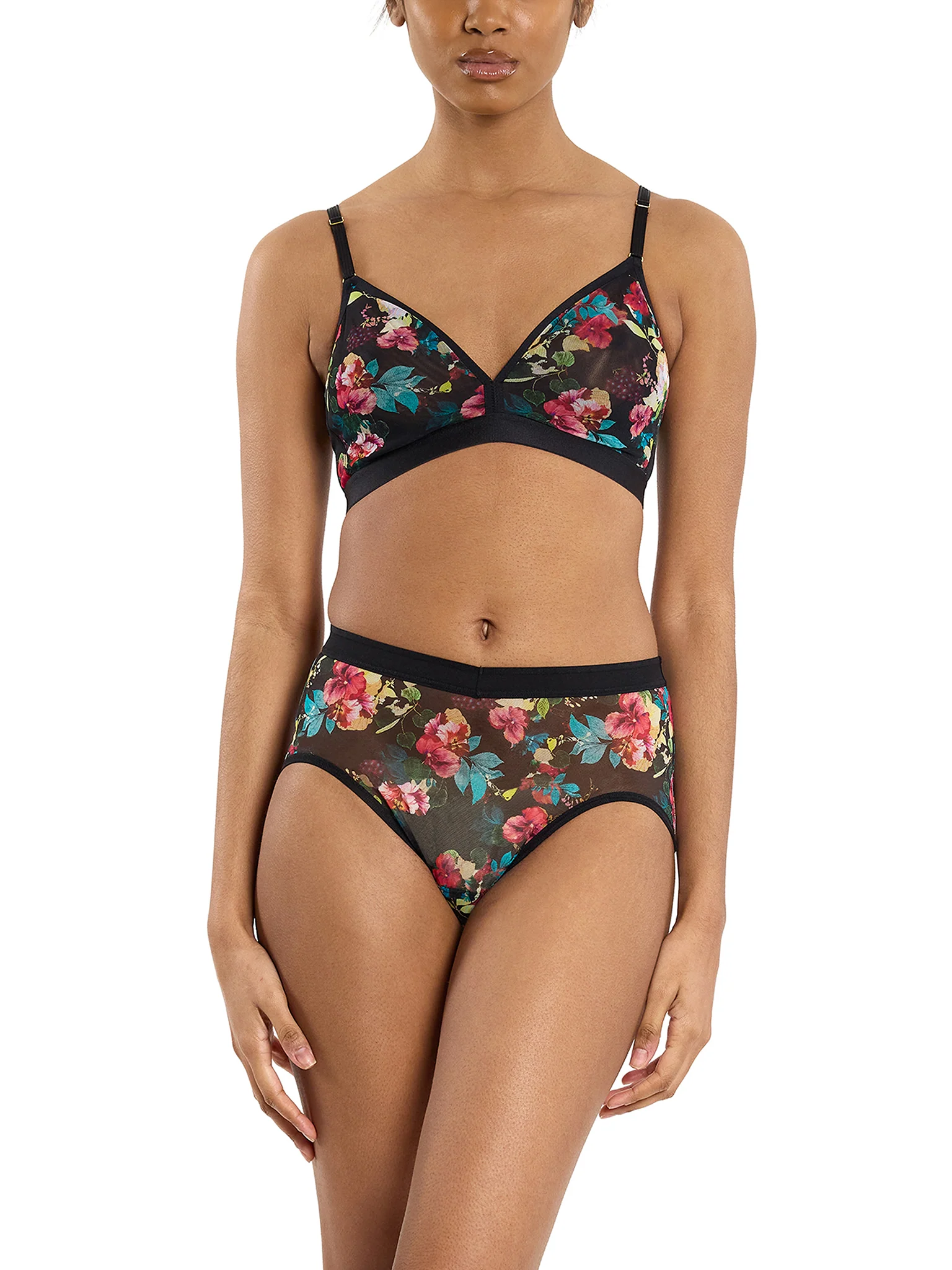 Mesh High Cut French Brief Botanic Romantic - Image 5
