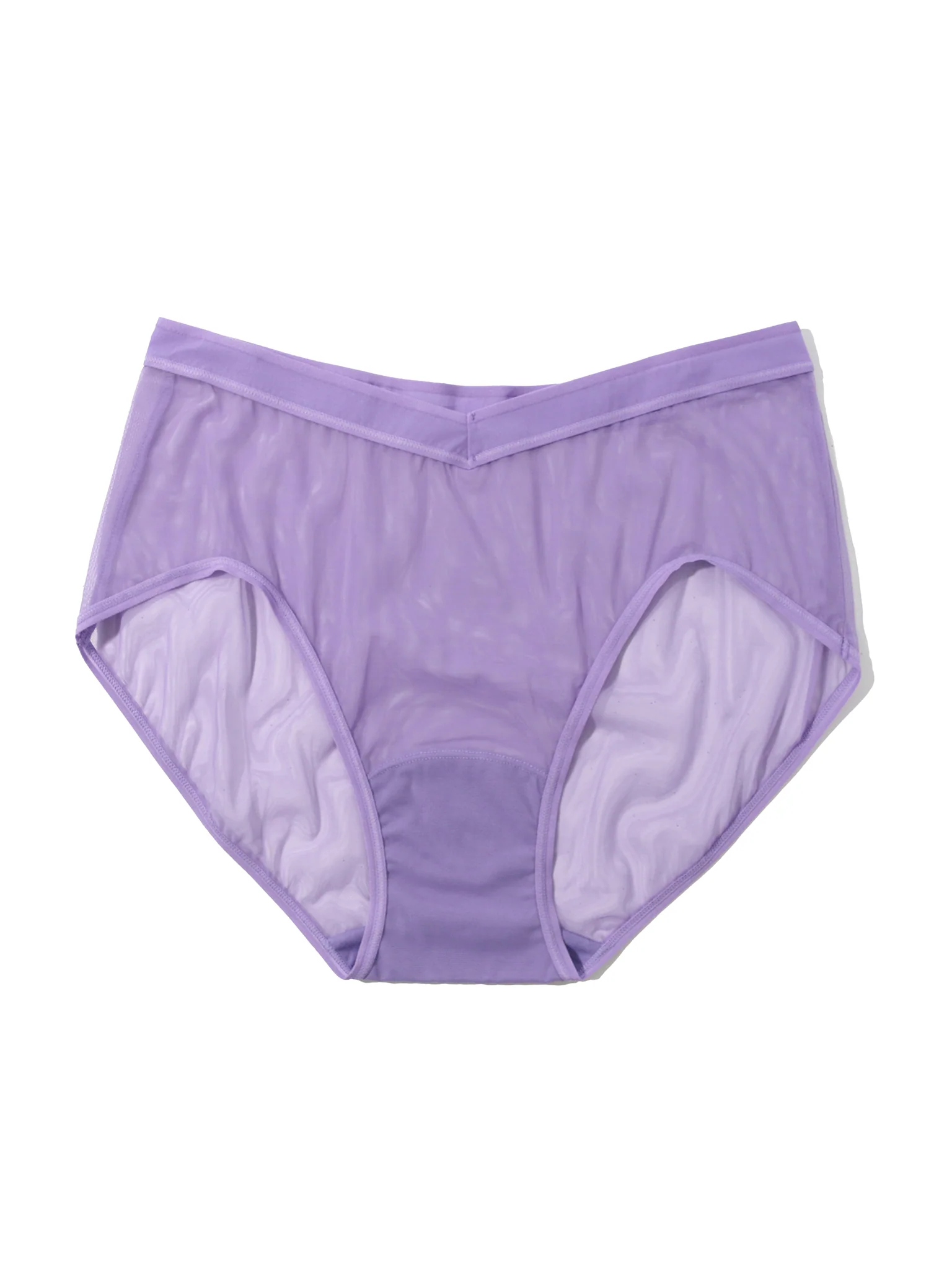 Mesh High Cut French Brief Grape Juice Purple Sale - Image 4