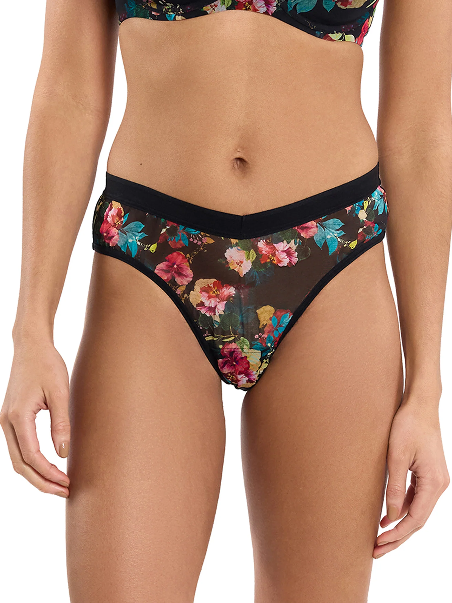 Mesh High Cut Thong Botanic Romantic - Image 2