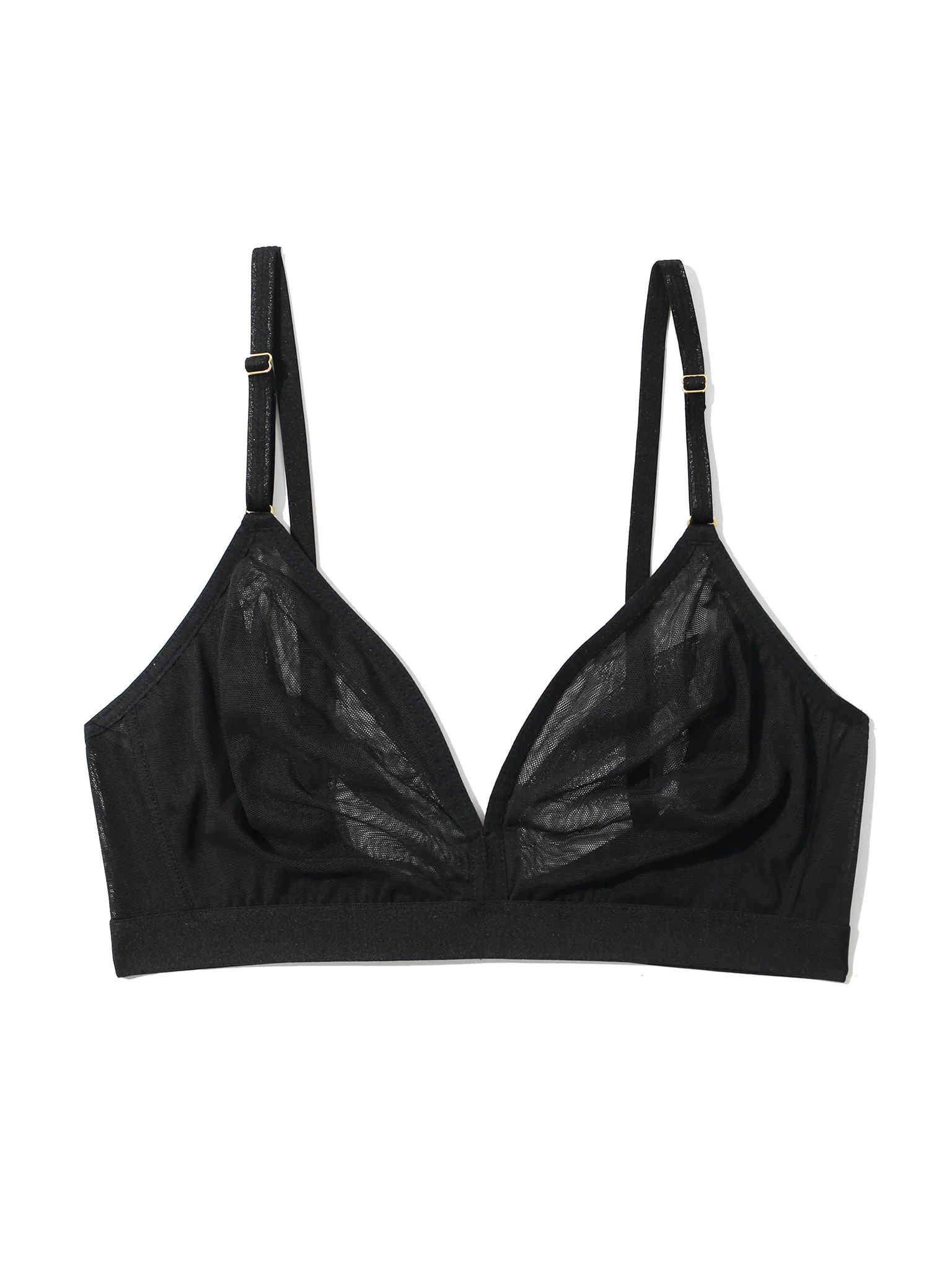 Mesh Triangle Bralette Black Sale - Image 4