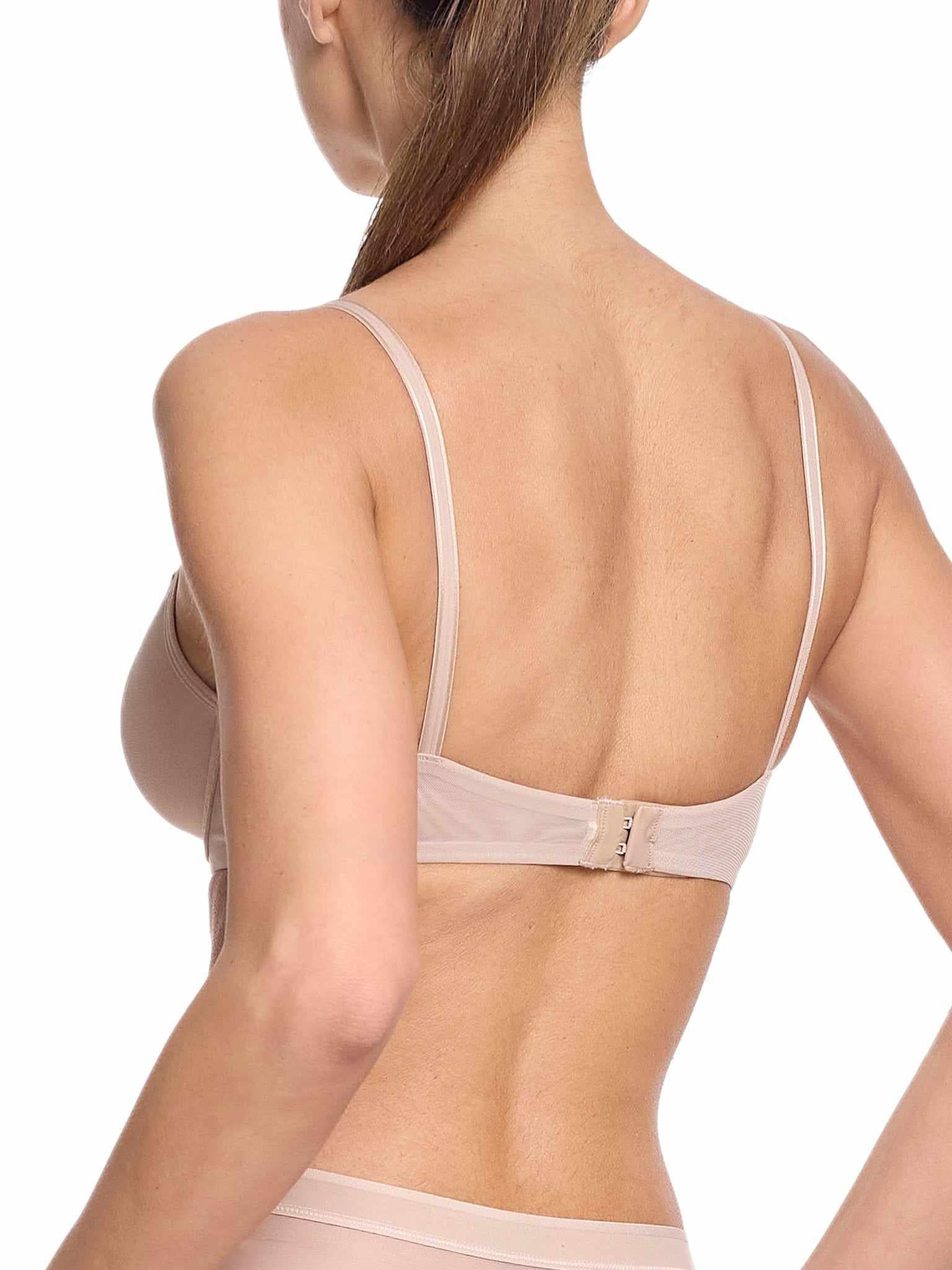 Lined Mesh Plunge Bra Chai Sale - Image 3
