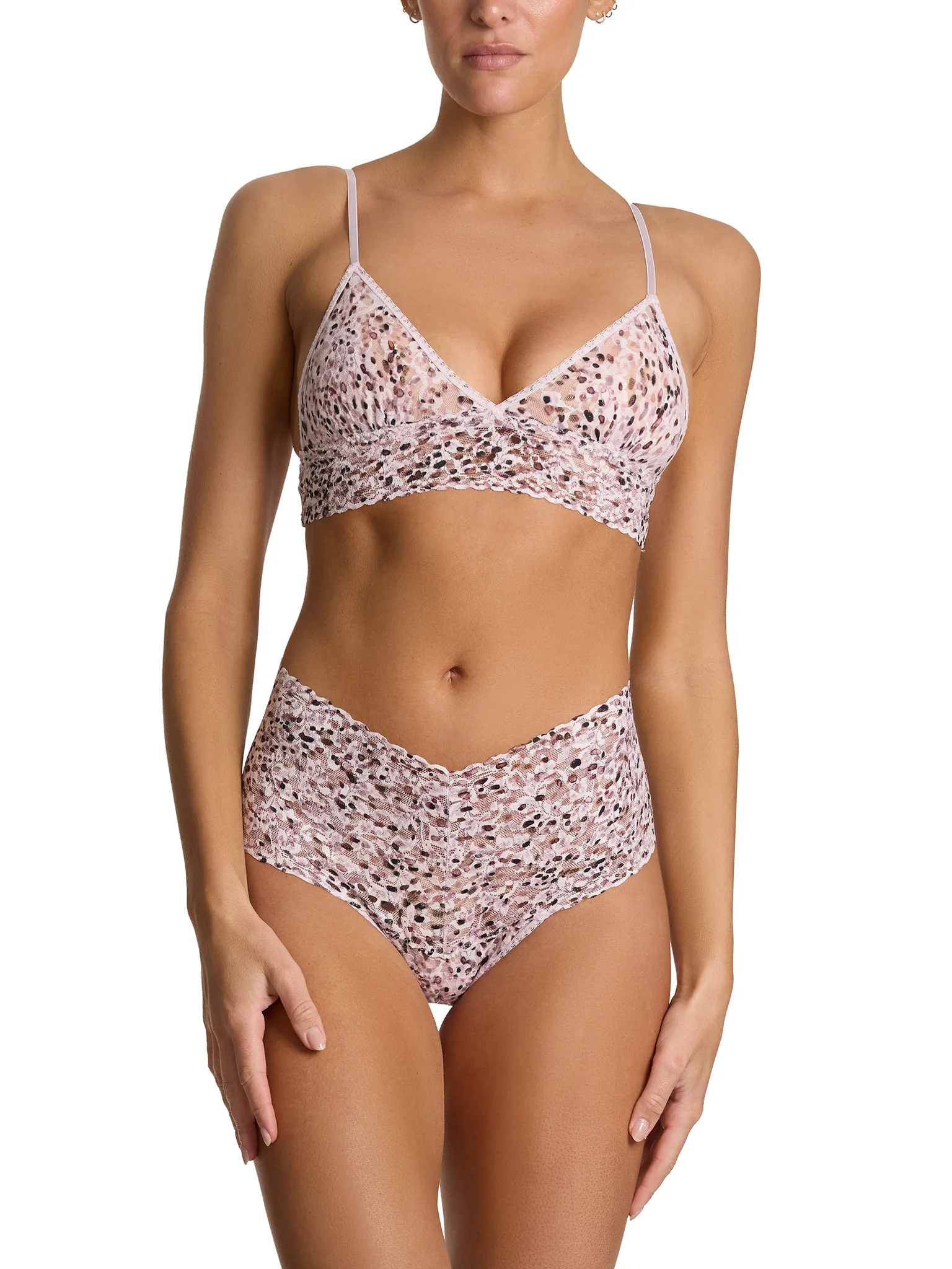 Printed Retro Lace Thong Unconventional White Sale - Image 5