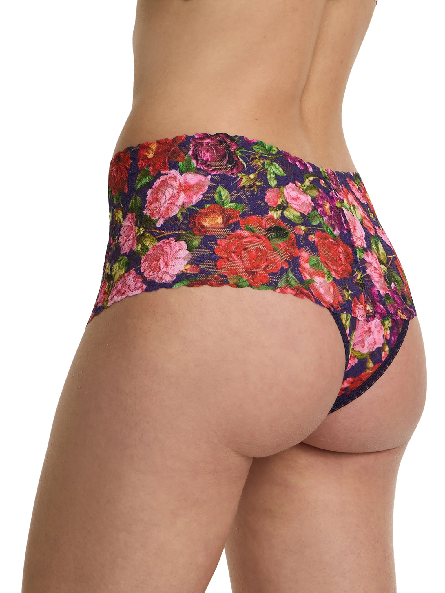Printed Retro Lace Thong Winters Tale Floral Sale - Image 5