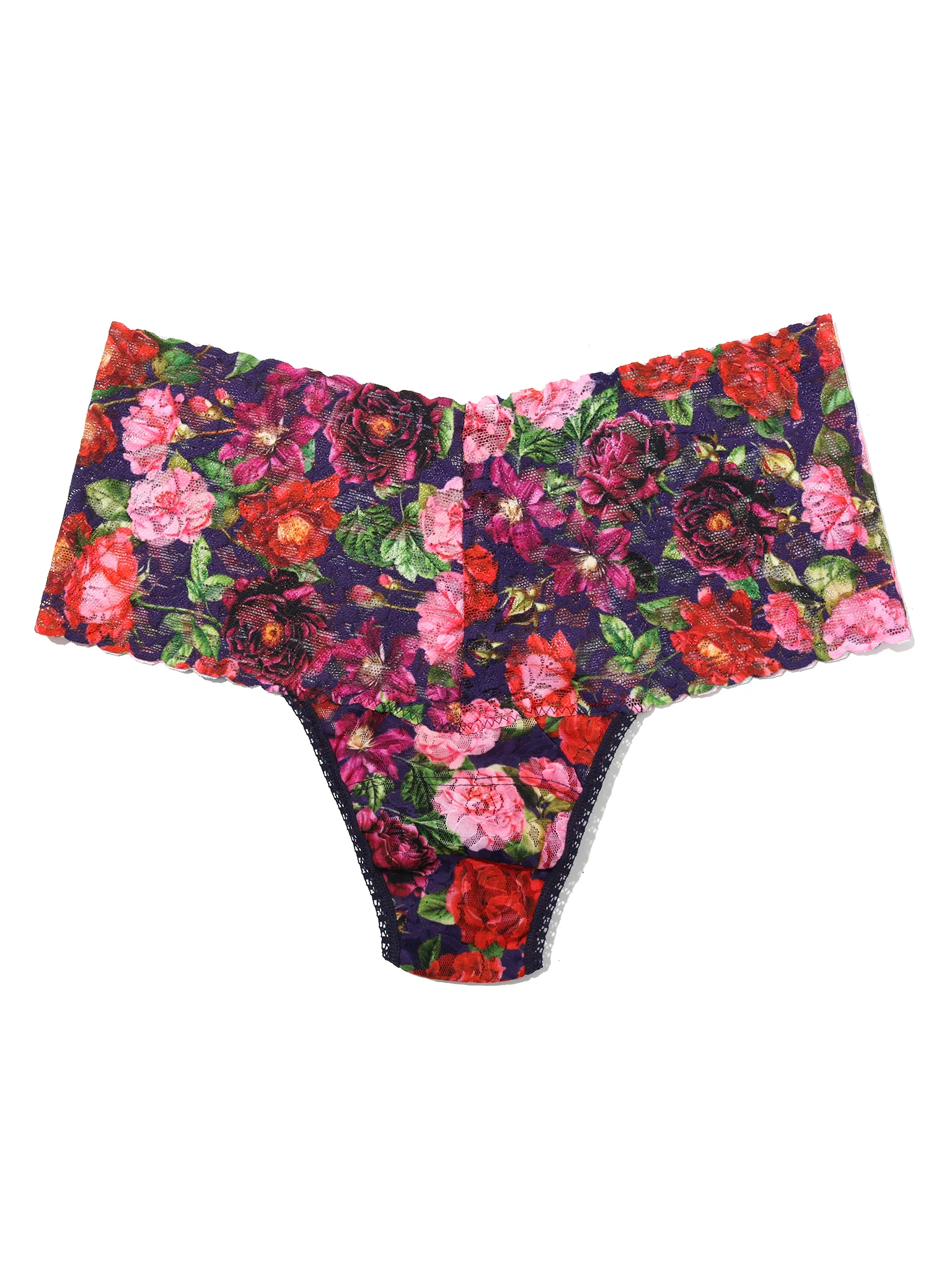 Printed Retro Lace Thong Winters Tale Floral Sale - Image 6