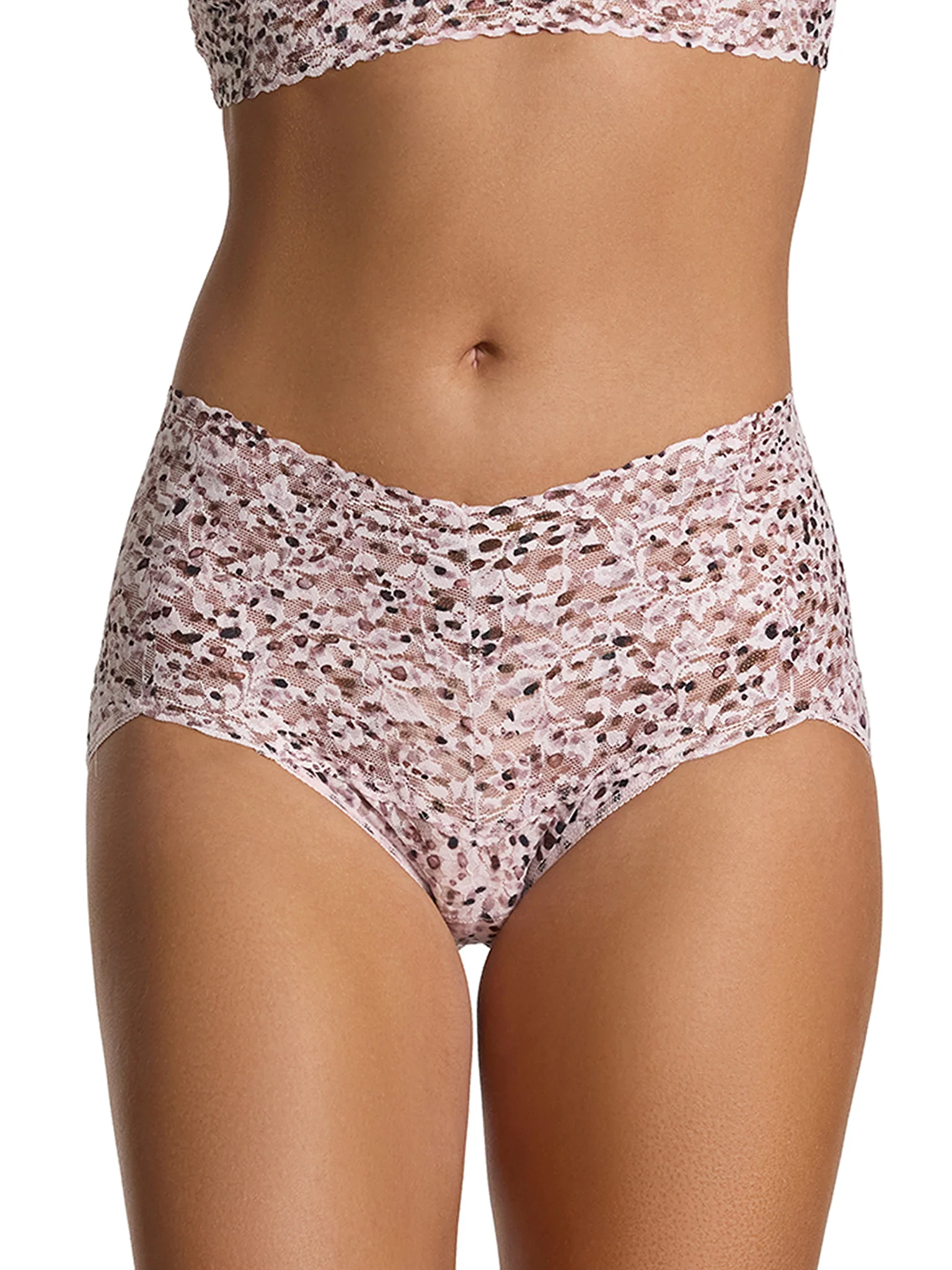 Printed Retro Lace V-Kini Unconventional White Sale - Image 3