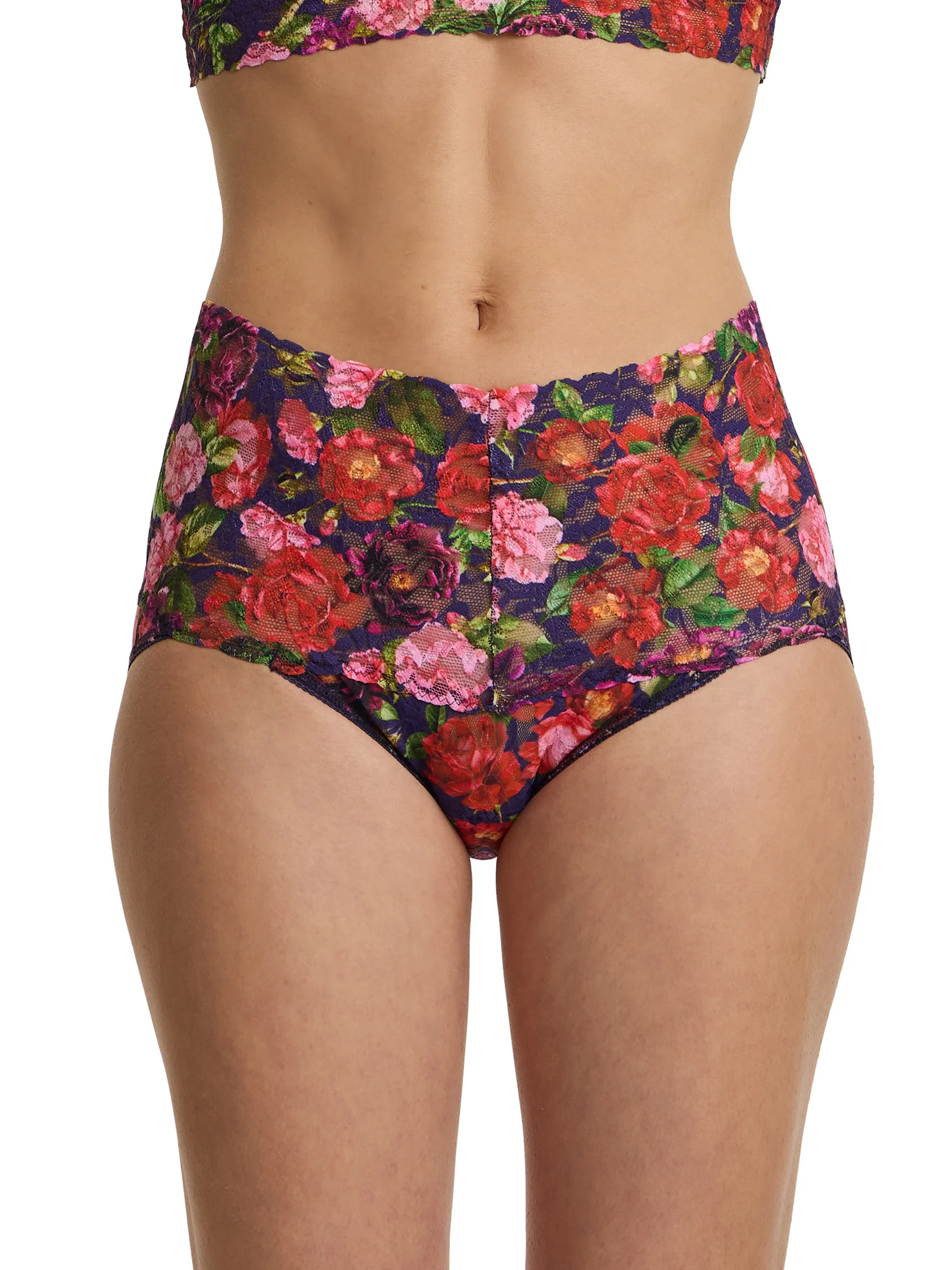 Printed Retro Lace V-Kini Winters Tale Floral Sale - Image 3