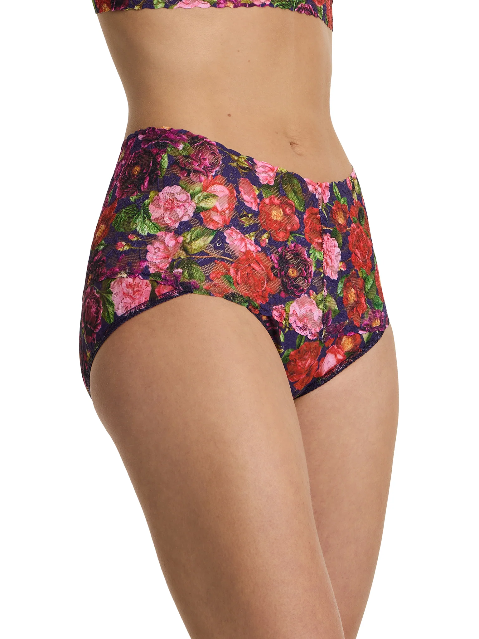 Printed Retro Lace V-Kini Winters Tale Floral Sale - Image 4