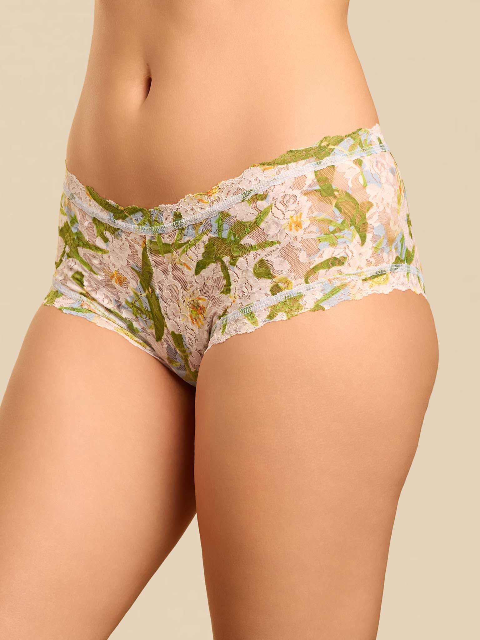 Printed Signature Lace® Boyshort Absolute-Lilly Blue - Image 2