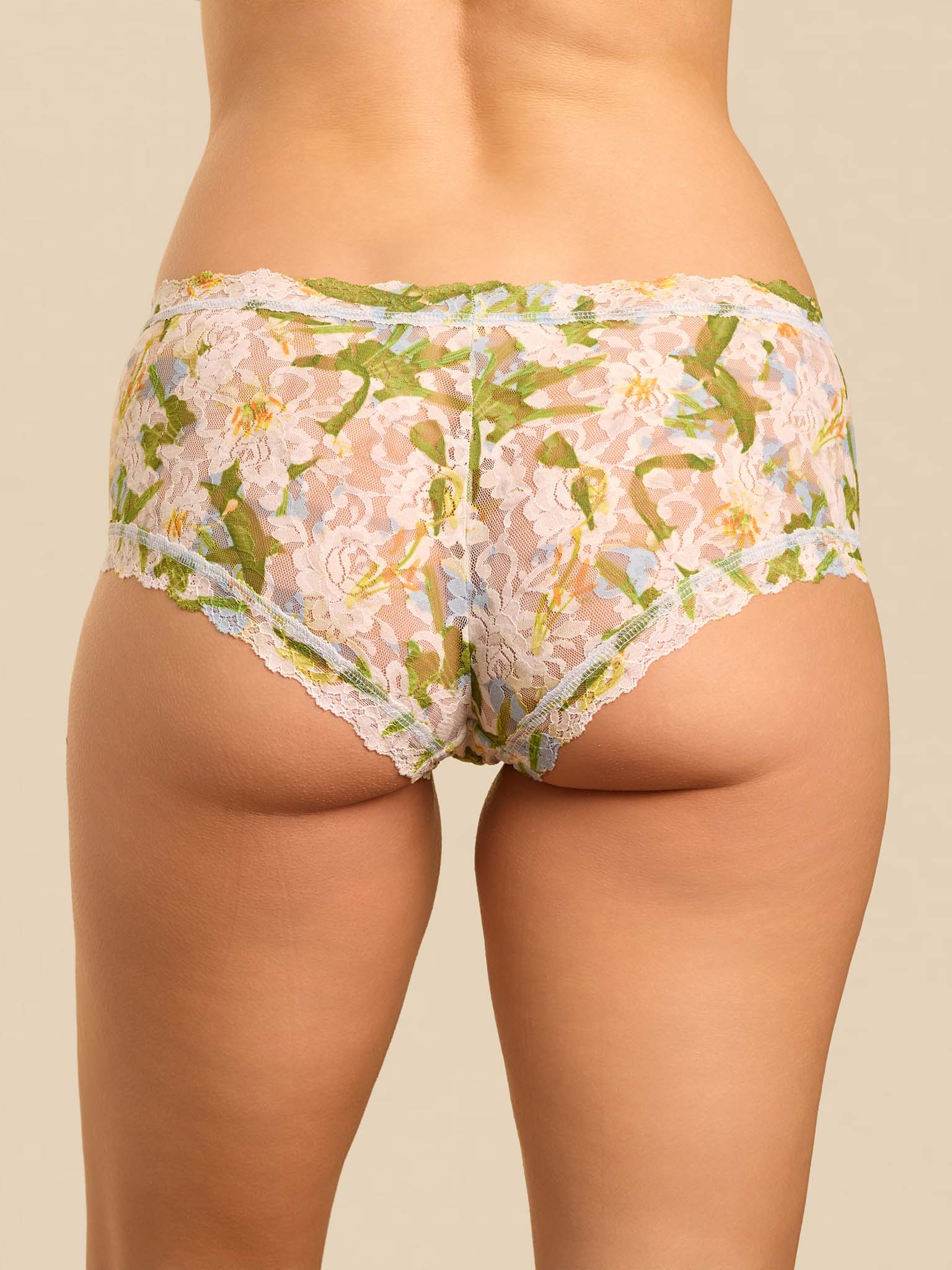 Printed Signature Lace® Boyshort Absolute-Lilly Blue - Image 3