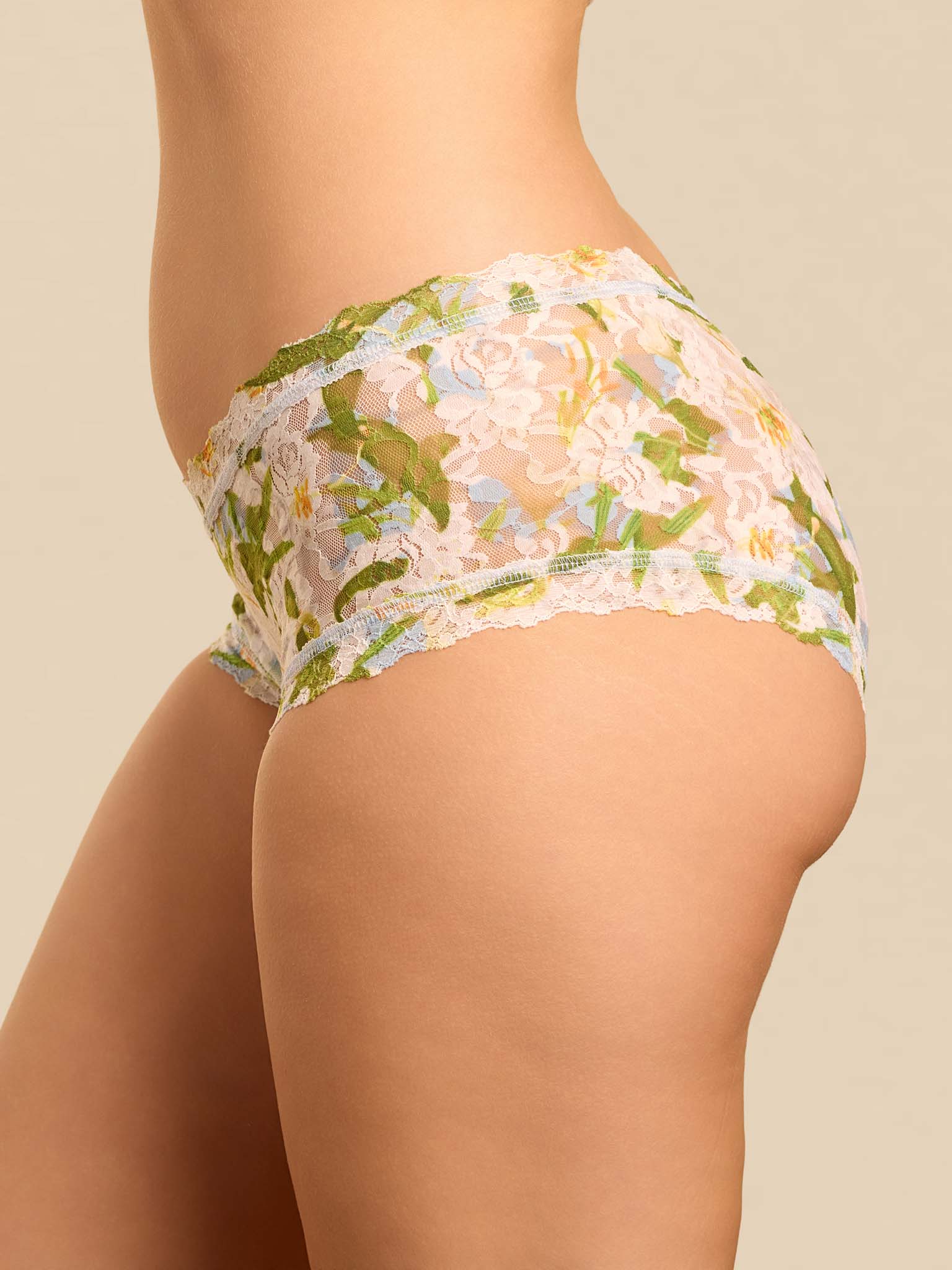 Printed Signature Lace® Boyshort Absolute-Lilly Blue - Image 4