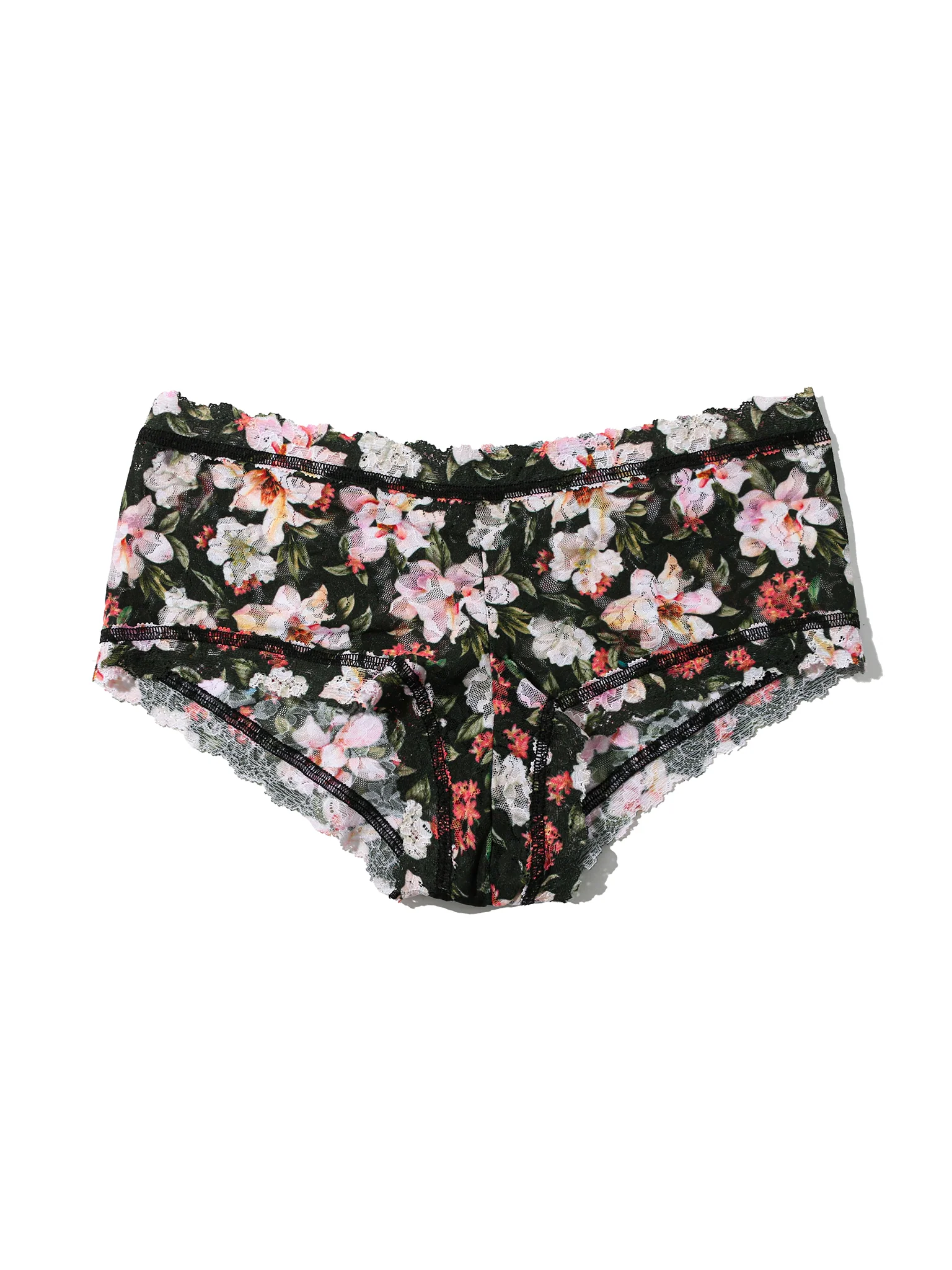 Printed Signature LaceĀ® Boyshort Dark Room Blooms Sale - Image 4