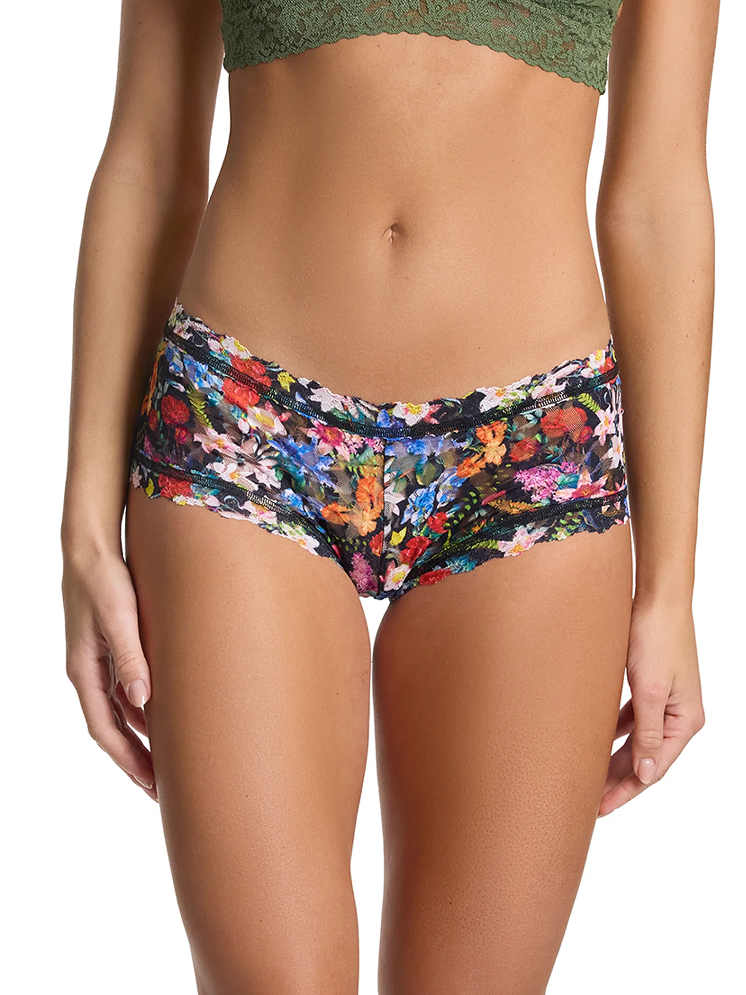 Printed Signature Lace® Boyshort Hypnotic Black Sale