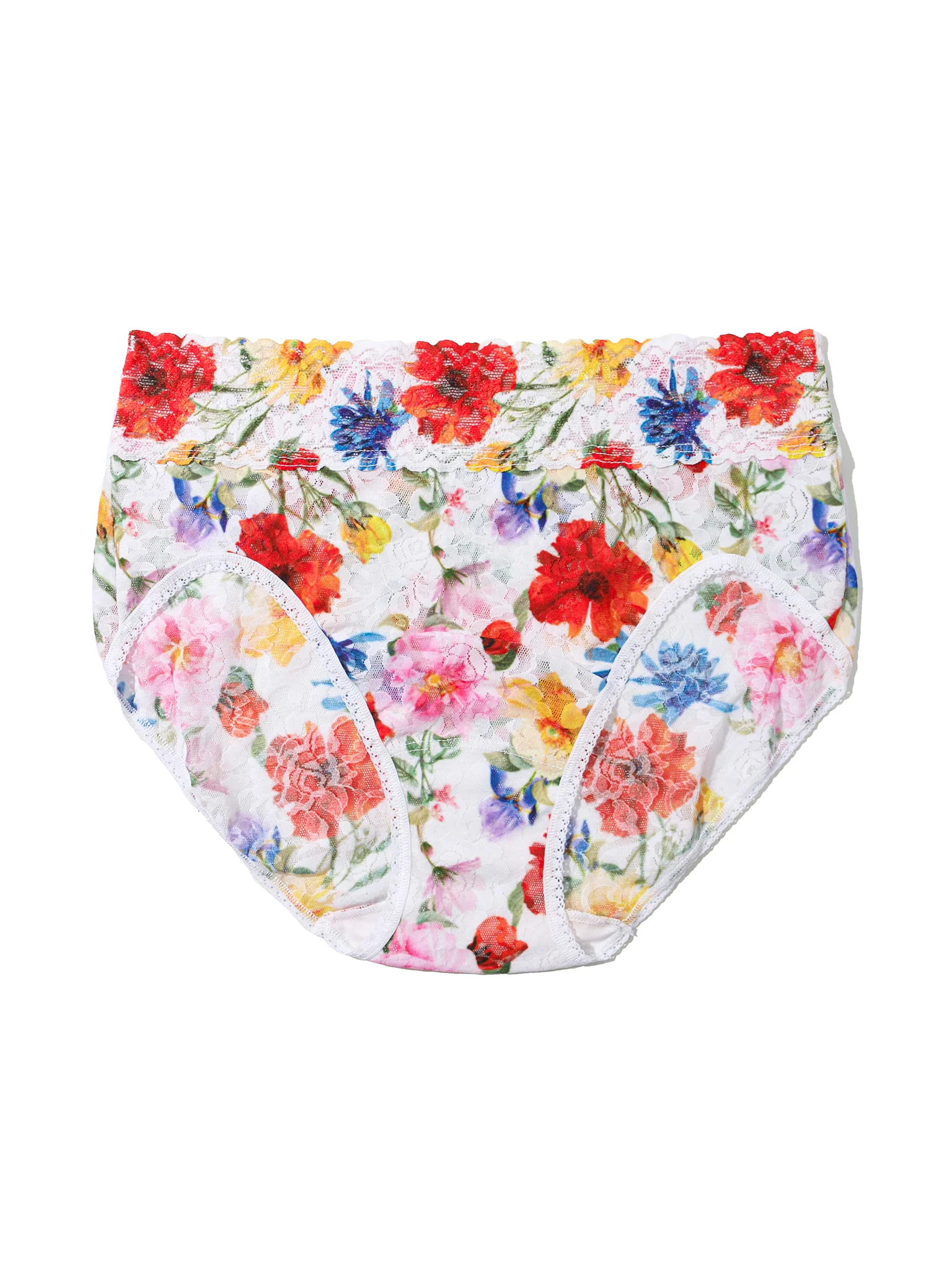 Printed Signature Lace® French Brief Meadow Mix White Sale - Image 4