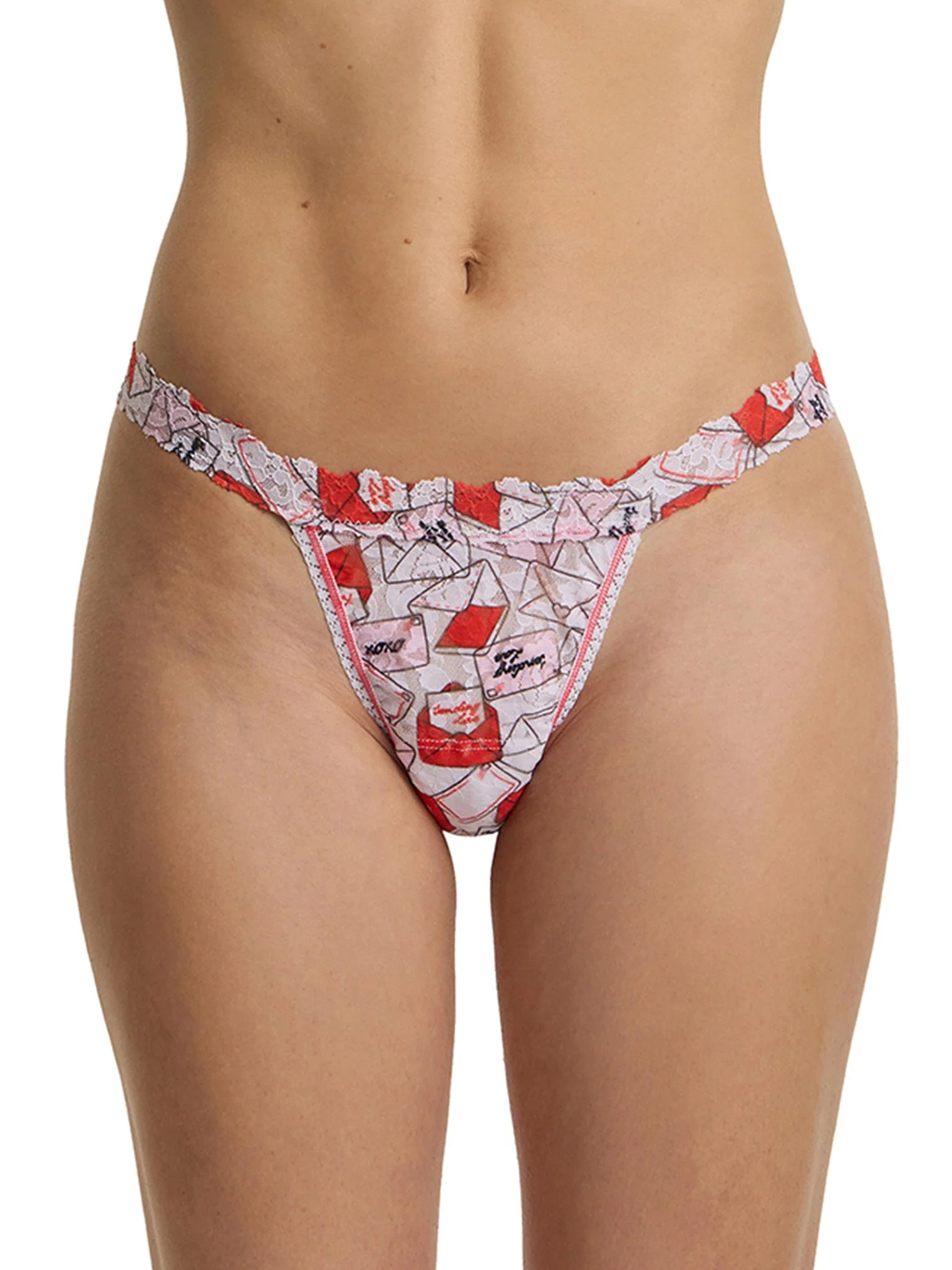 Printed Signature Lace® G-String With Love Red/Pink Sale
