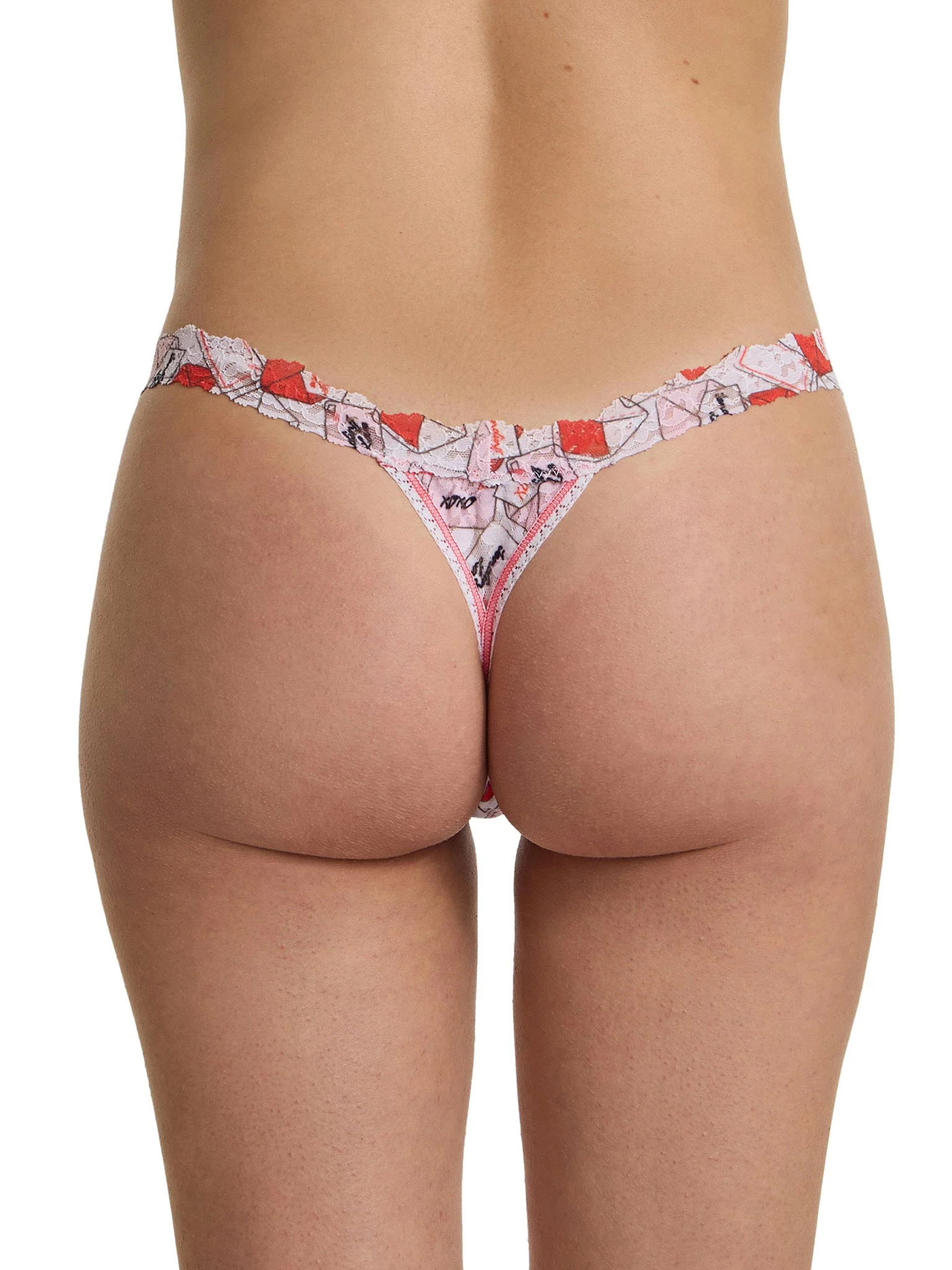 Printed Signature Lace® G-String With Love Red/Pink Sale - Image 2