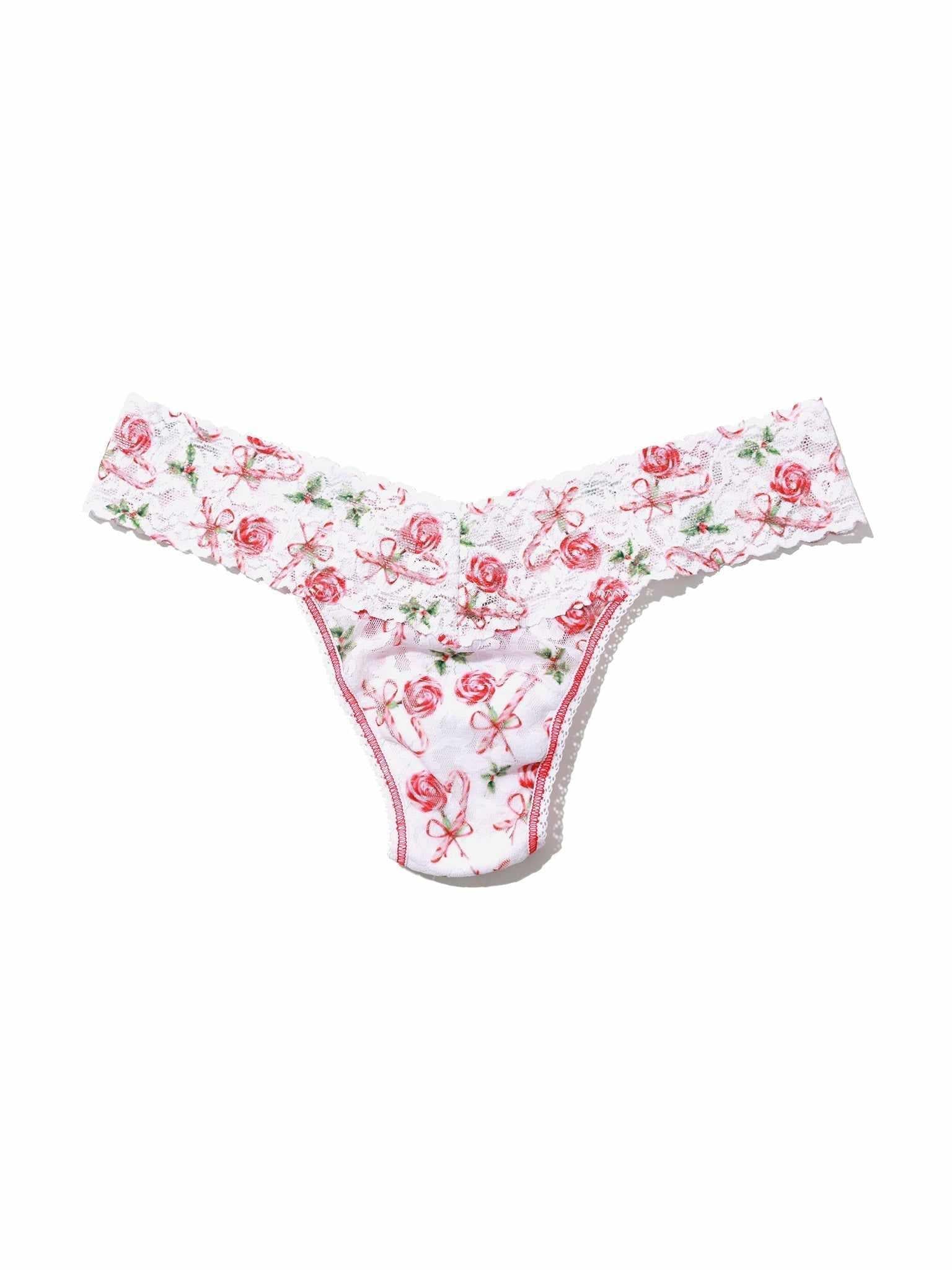 Printed Signature LaceĀ® Low Rise Thong Something Sweet Sale - Image 4