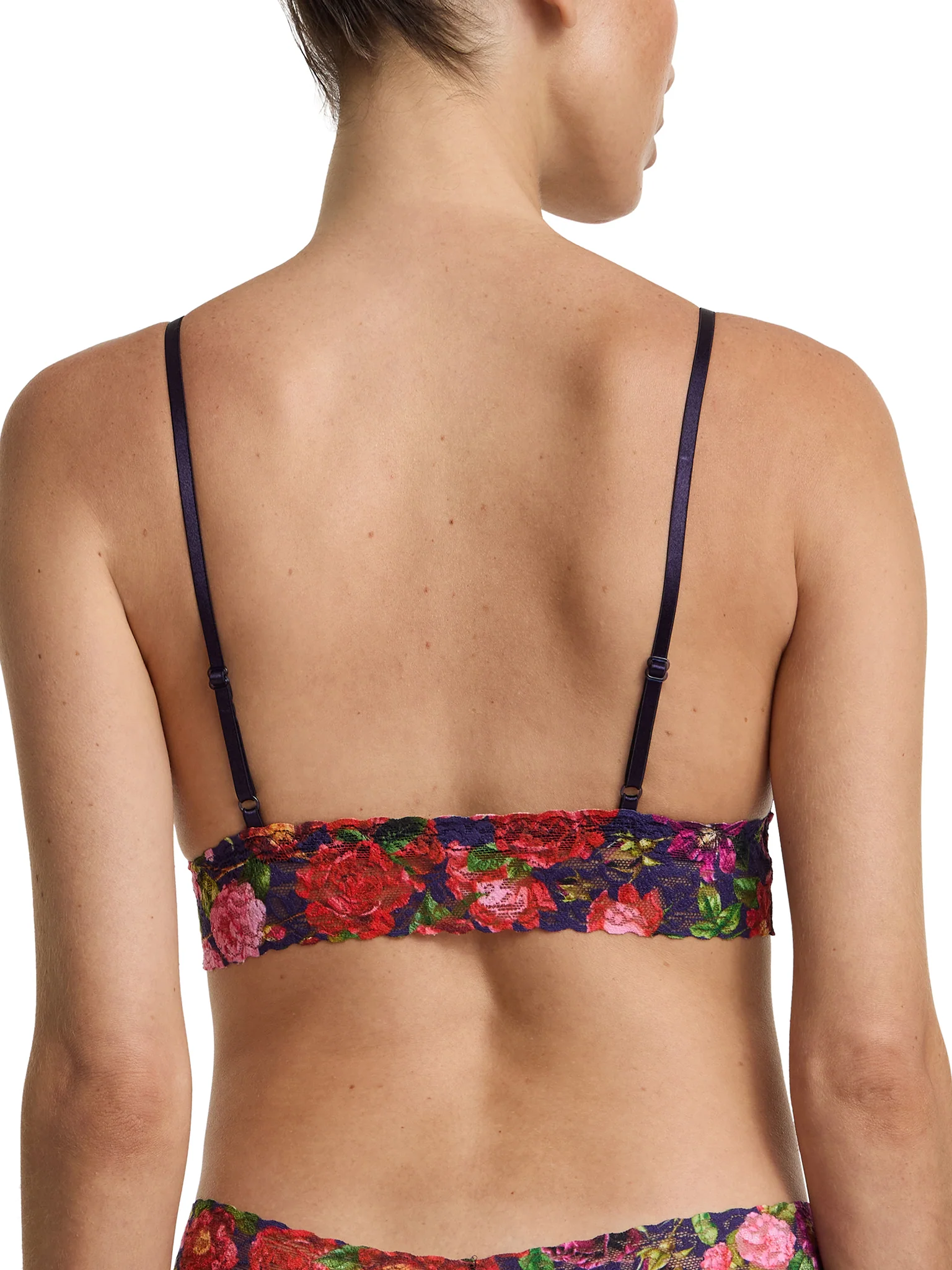 Printed Signature LaceĀ® Padded Triangle Bralette Winters Tale Floral Sale - Image 2