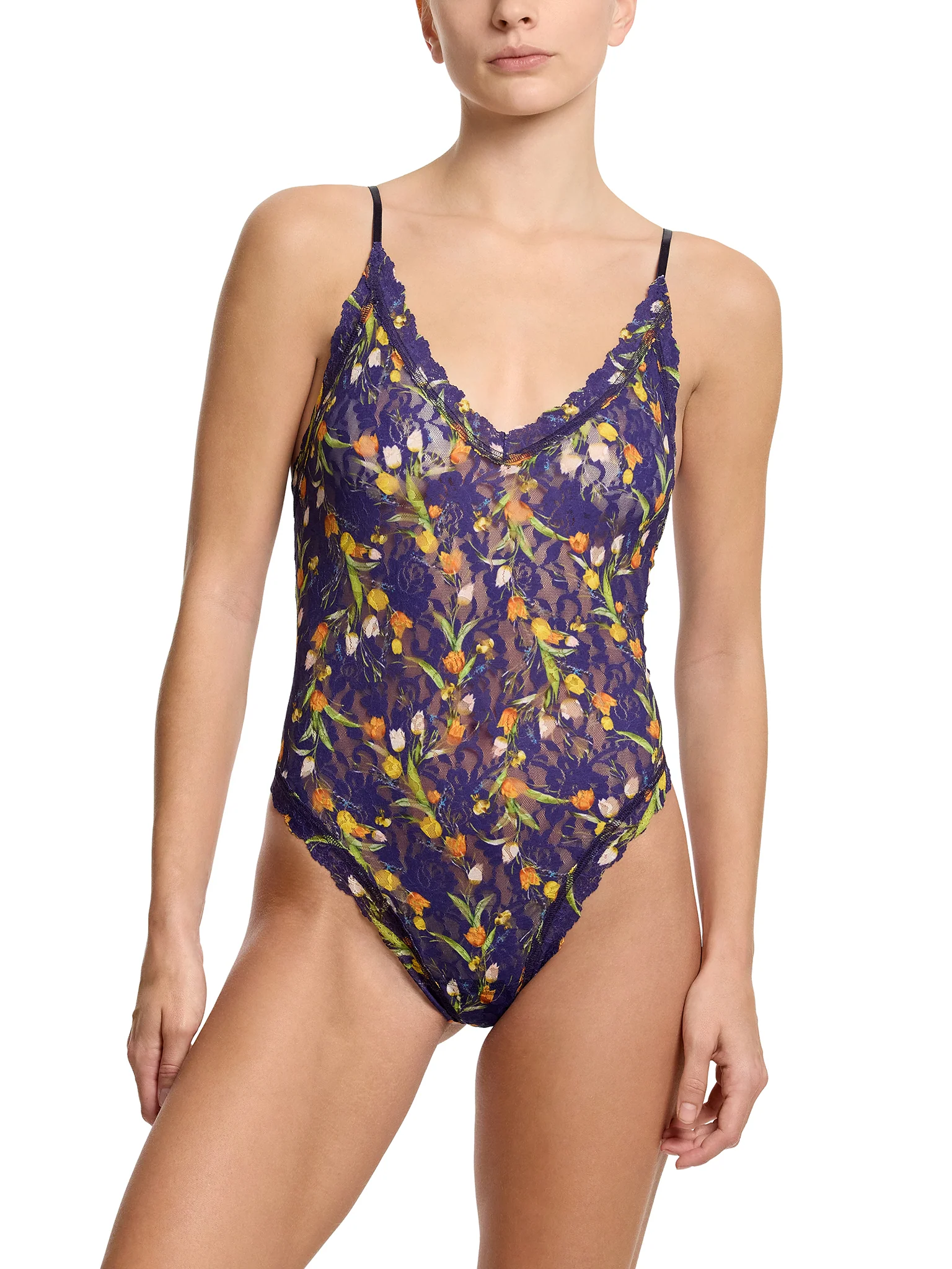 Printed Signature LaceĀ® Thong Back Bodysuit Central Park Sale - Image 4