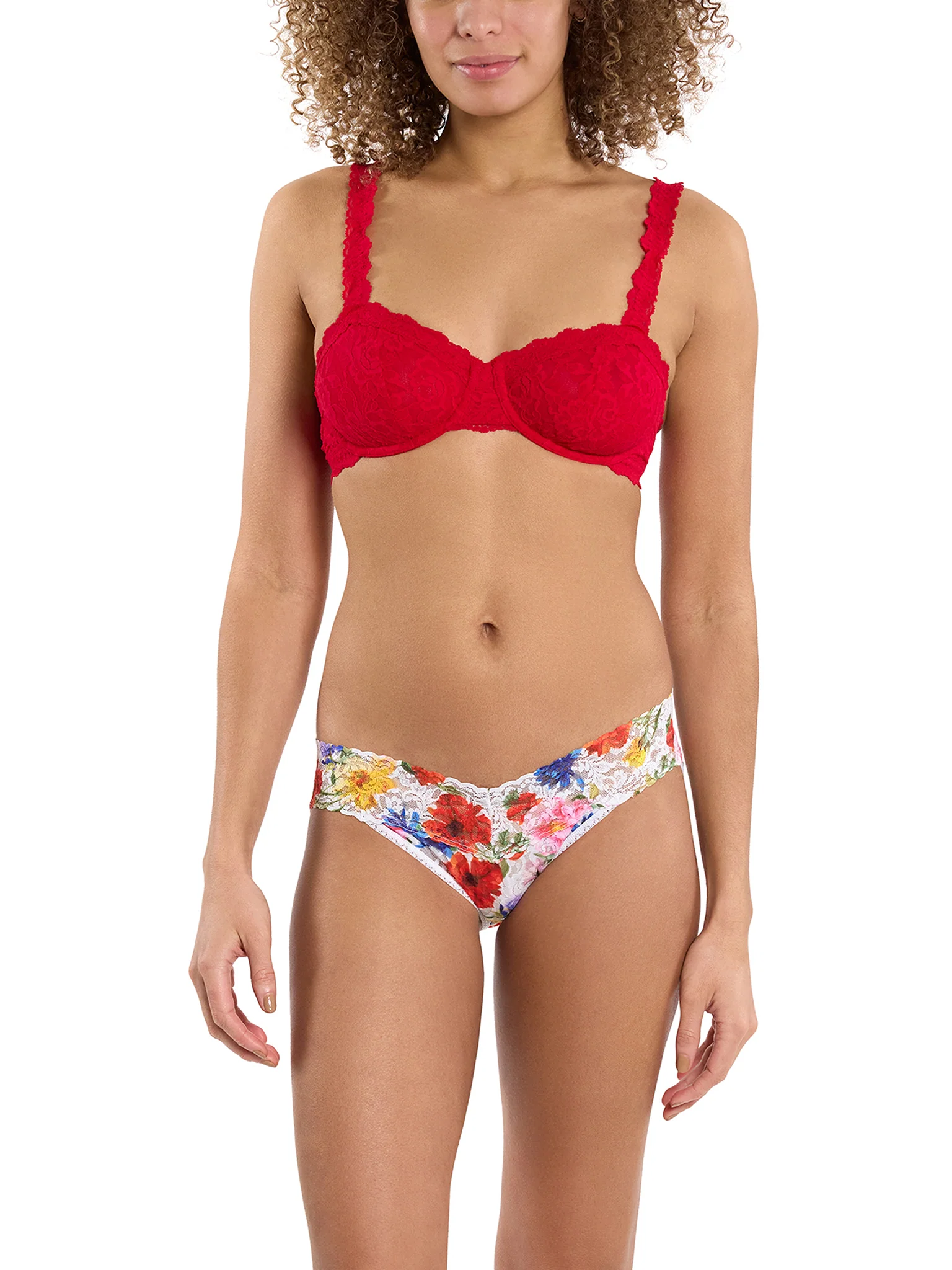 Printed Signature Lace® V-Kini Meadow Mix White Sale - Image 5