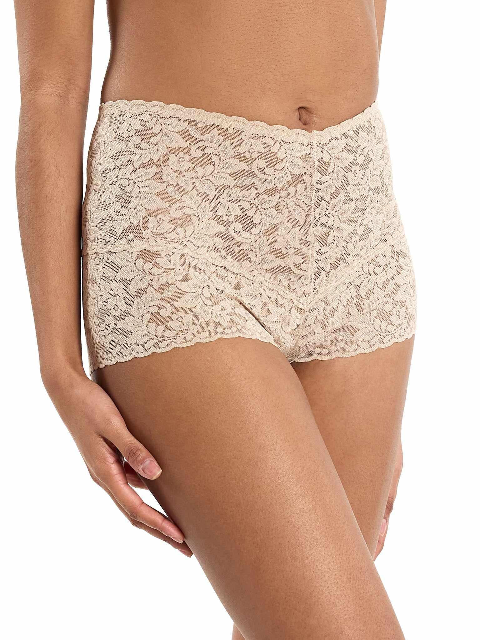 Retro Lace Hot Pant Chai - Image 4