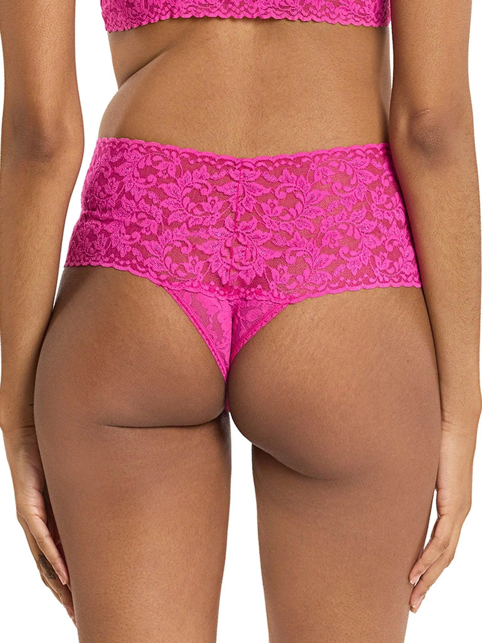 Retro Lace Thong Marmalade Pink Sale - Image 2