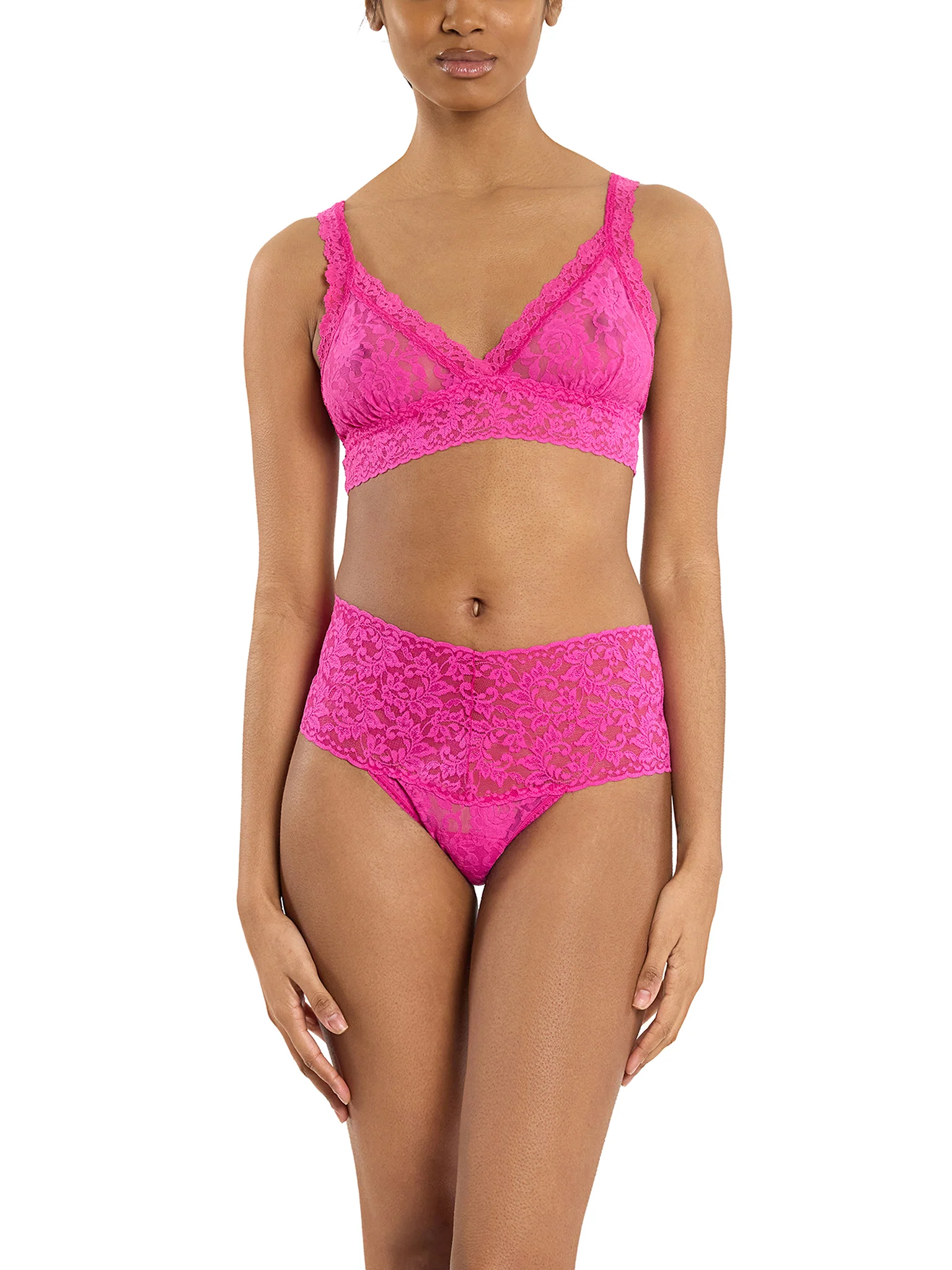 Retro Lace Thong Marmalade Pink Sale - Image 3