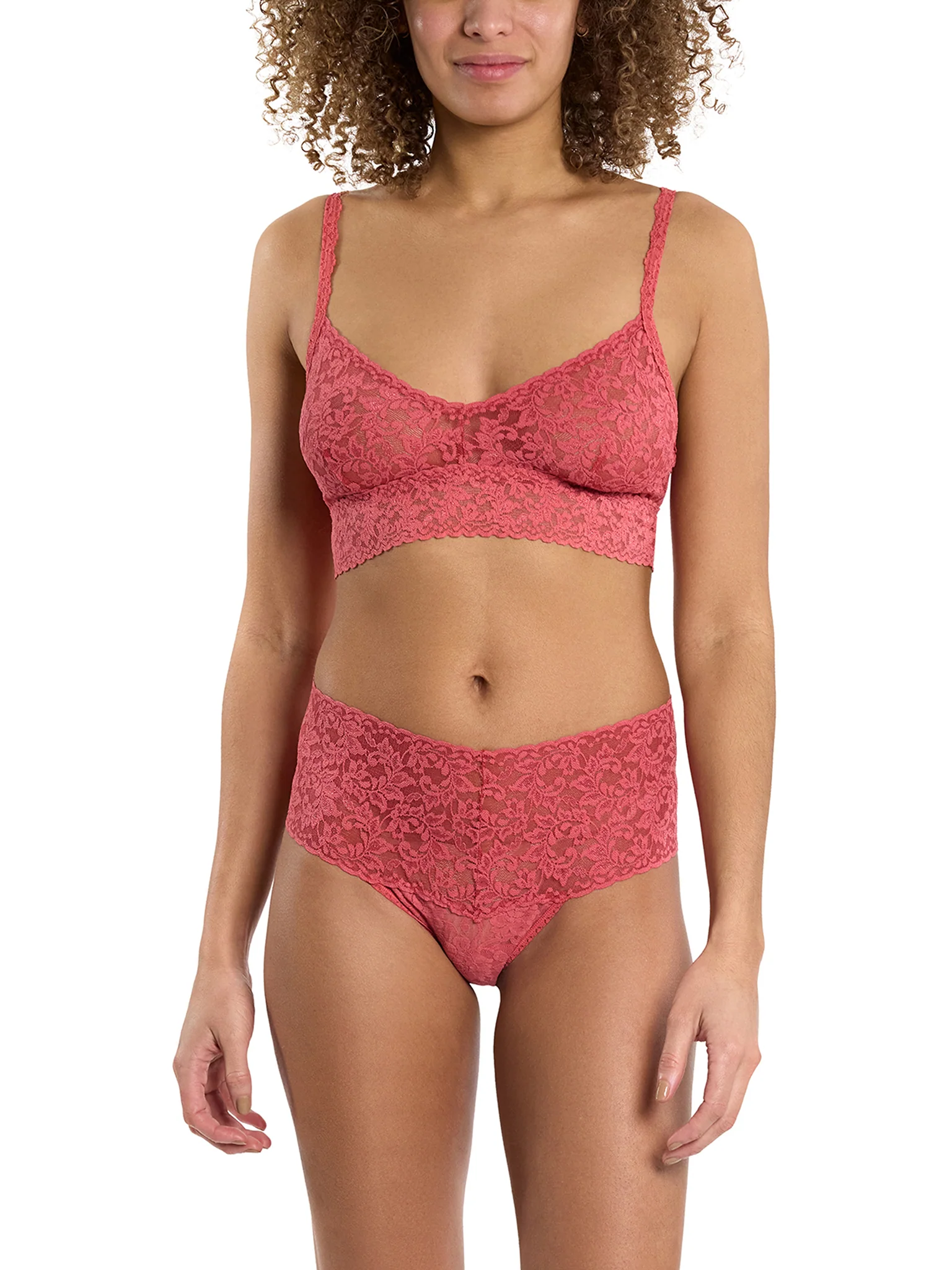 Retro Lace Thong Naples Red Sale - Image 3