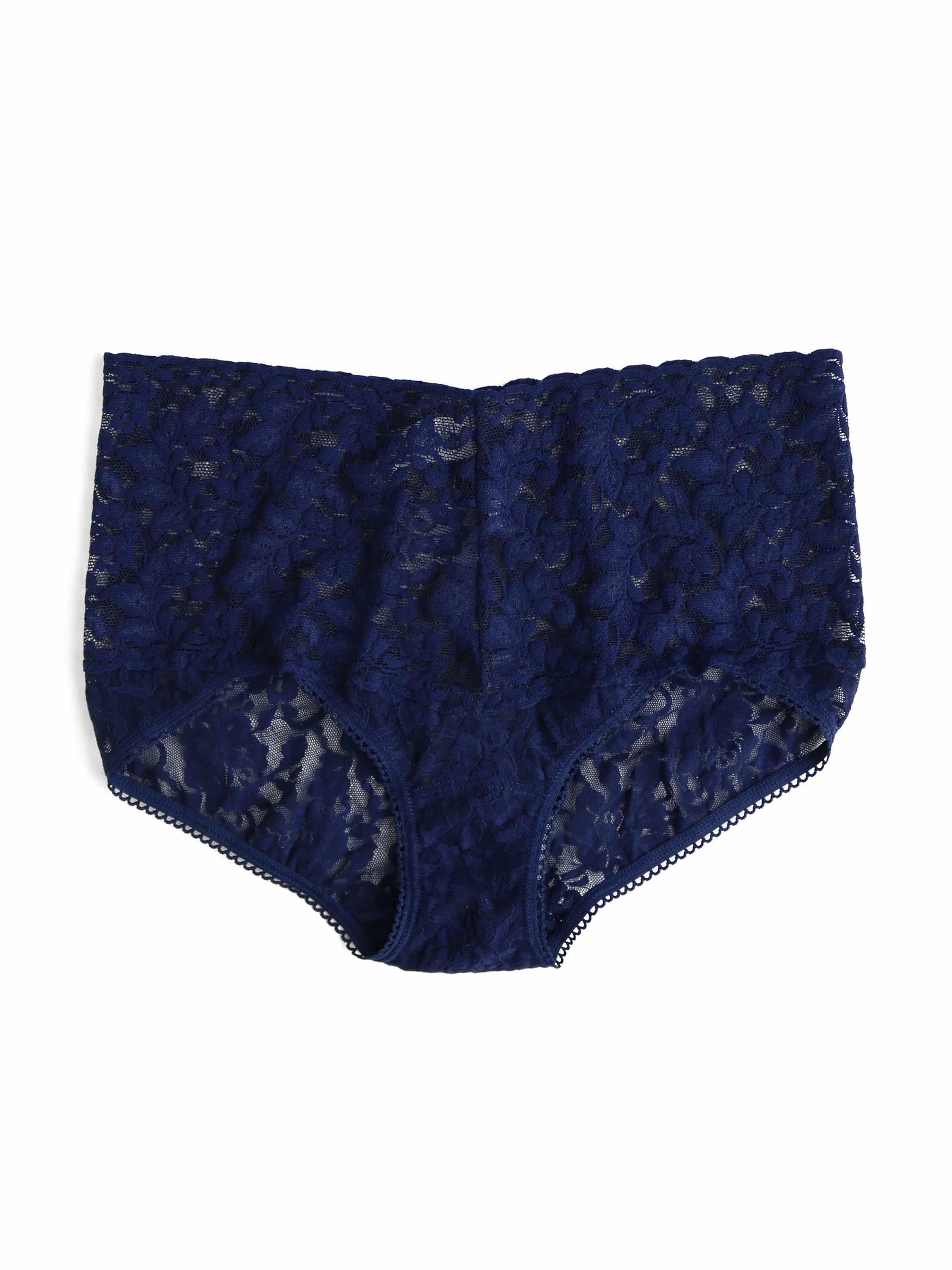 Retro Lace V-Kini Navy - Image 2