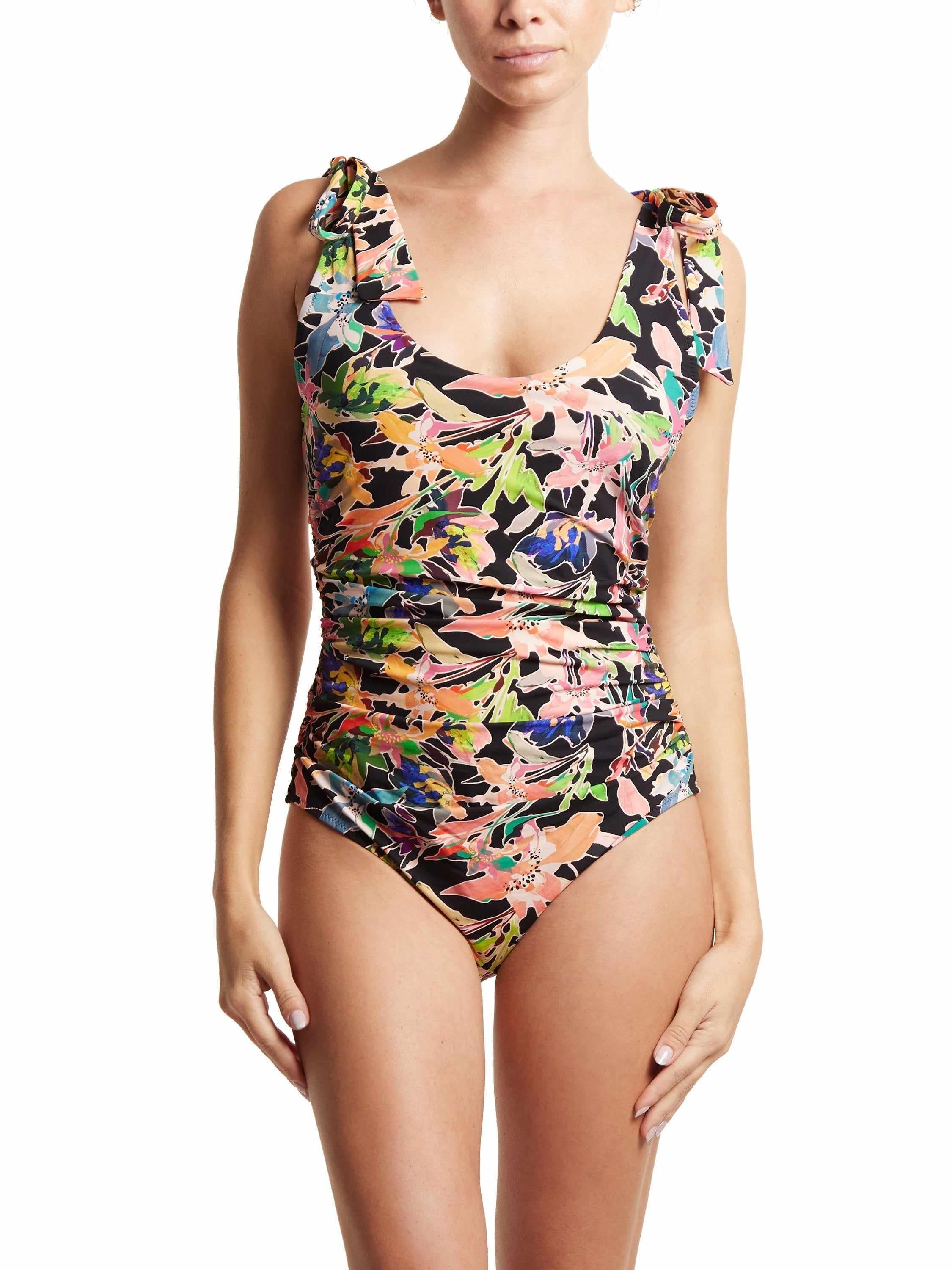 Ruched Bow One Piece Swimsuit Unapologetic Sale - Image 2