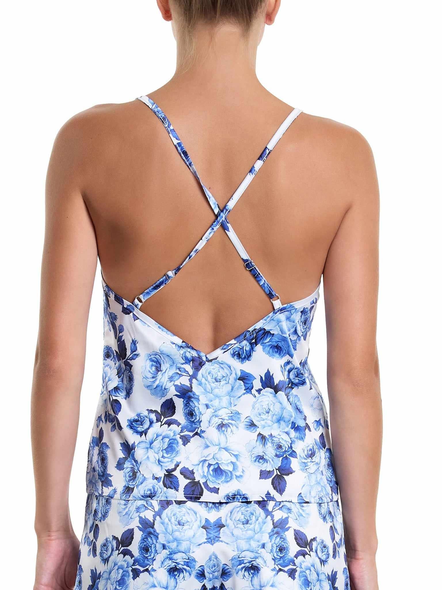 Satin Sleep Cami Deja Blue Sale - Image 2