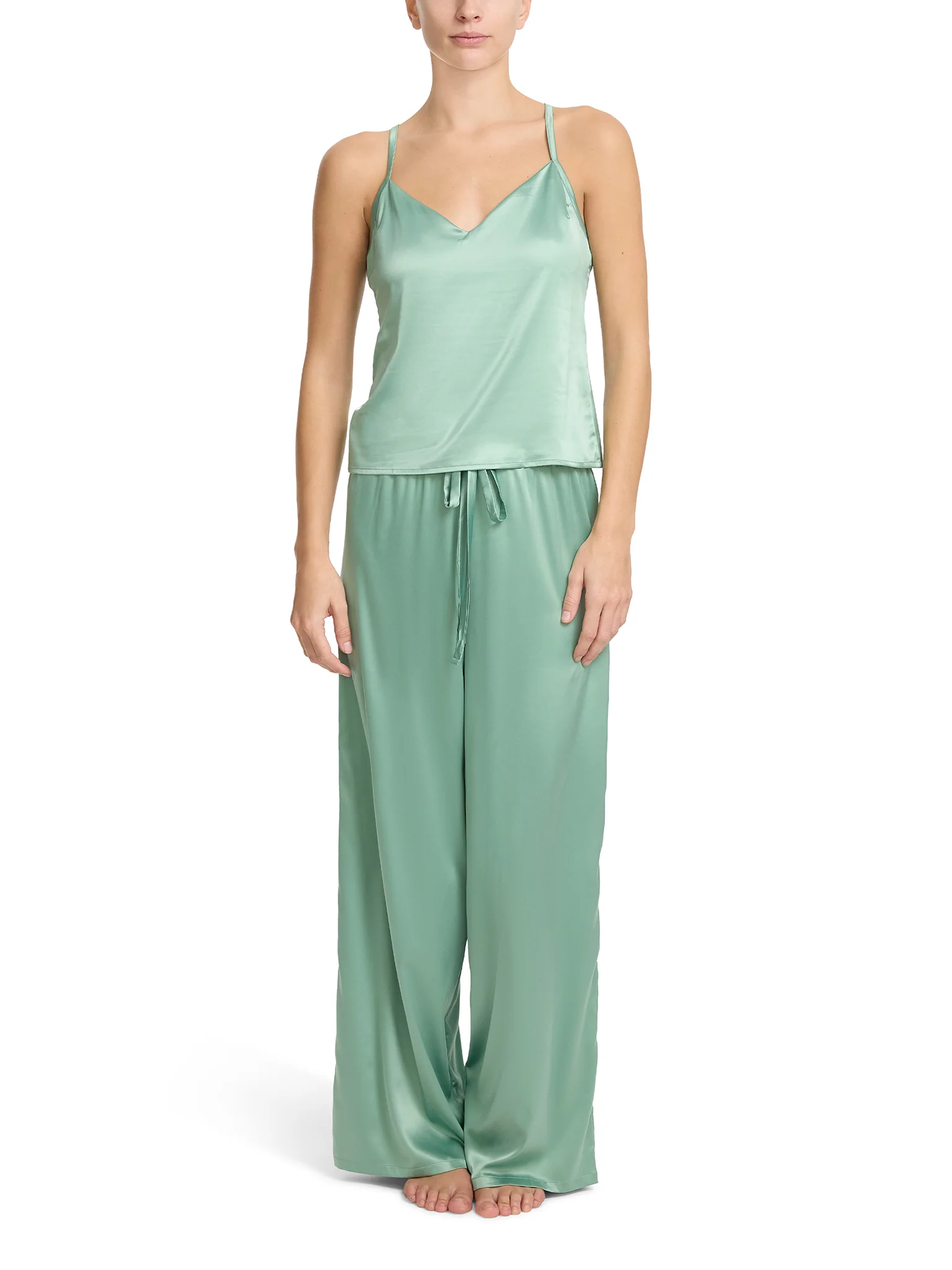Satin Sleep Cami Green Tea Sale - Image 3